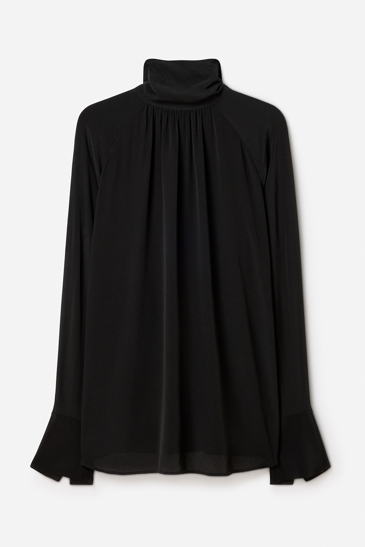 Filippa K Tie Neck Blouse In Black