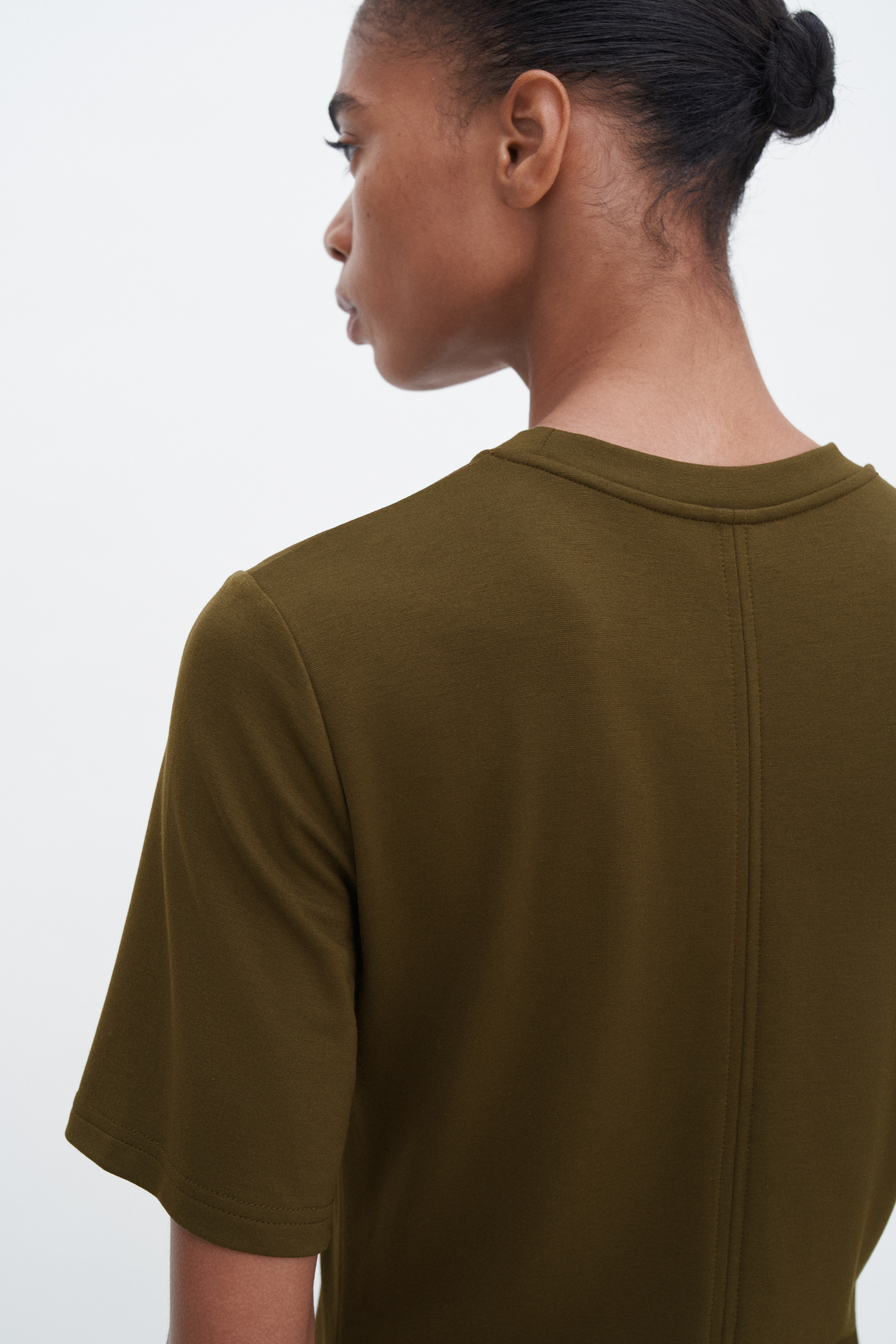 Filippa K Long T-shirt Dress In Green