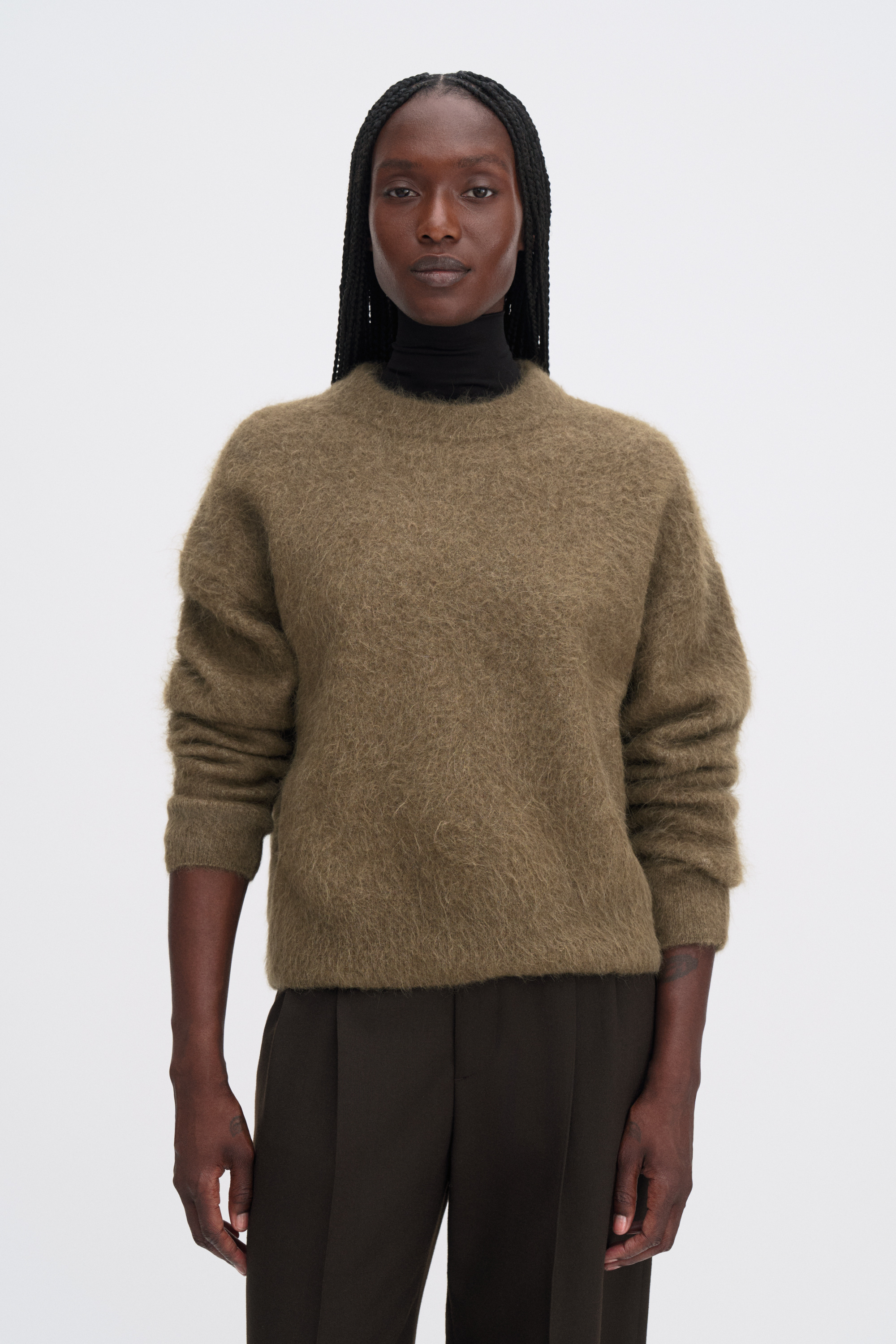 Filippa K Fluffy Sweater In Green
