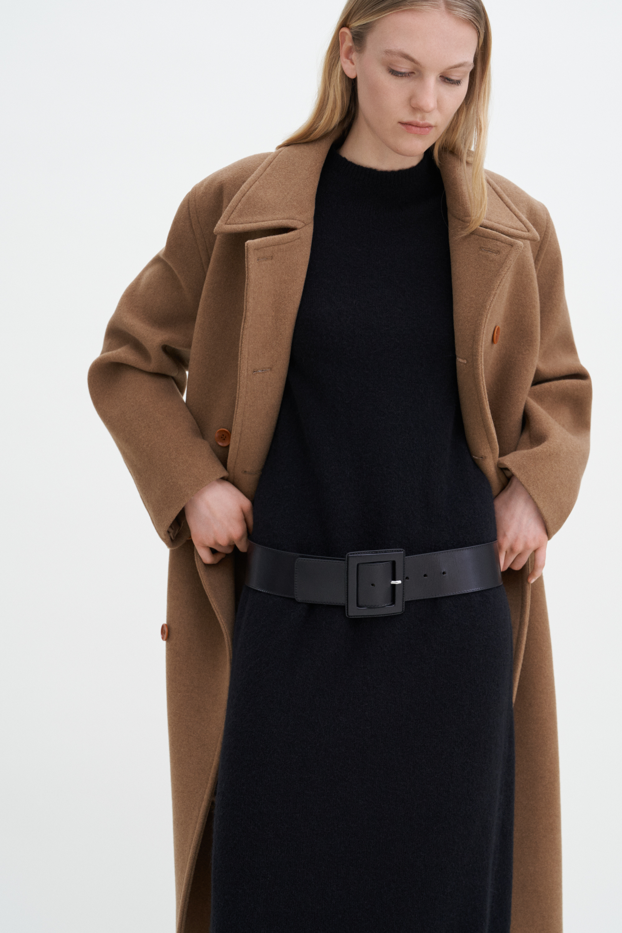 Filippa K Wool Yak Dress In Black