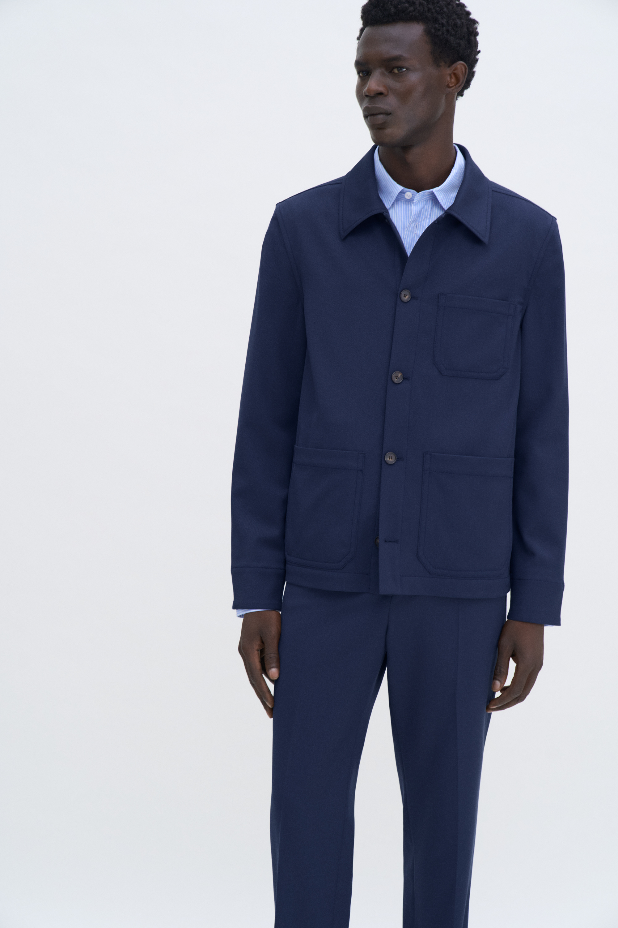 Filippa K Work Jacket In Blue
