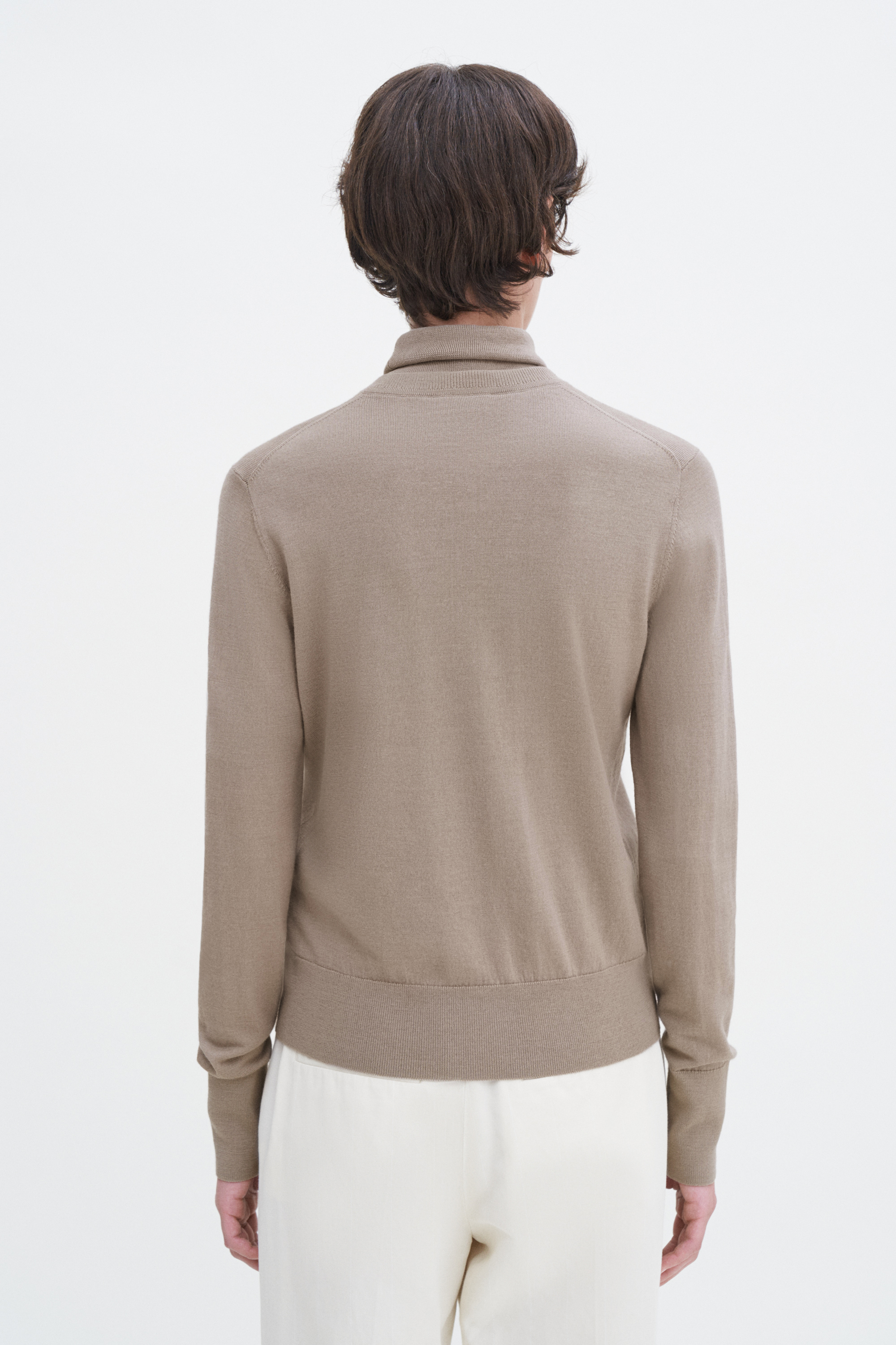Shop Filippa K Merino Short Cardigan In Grey