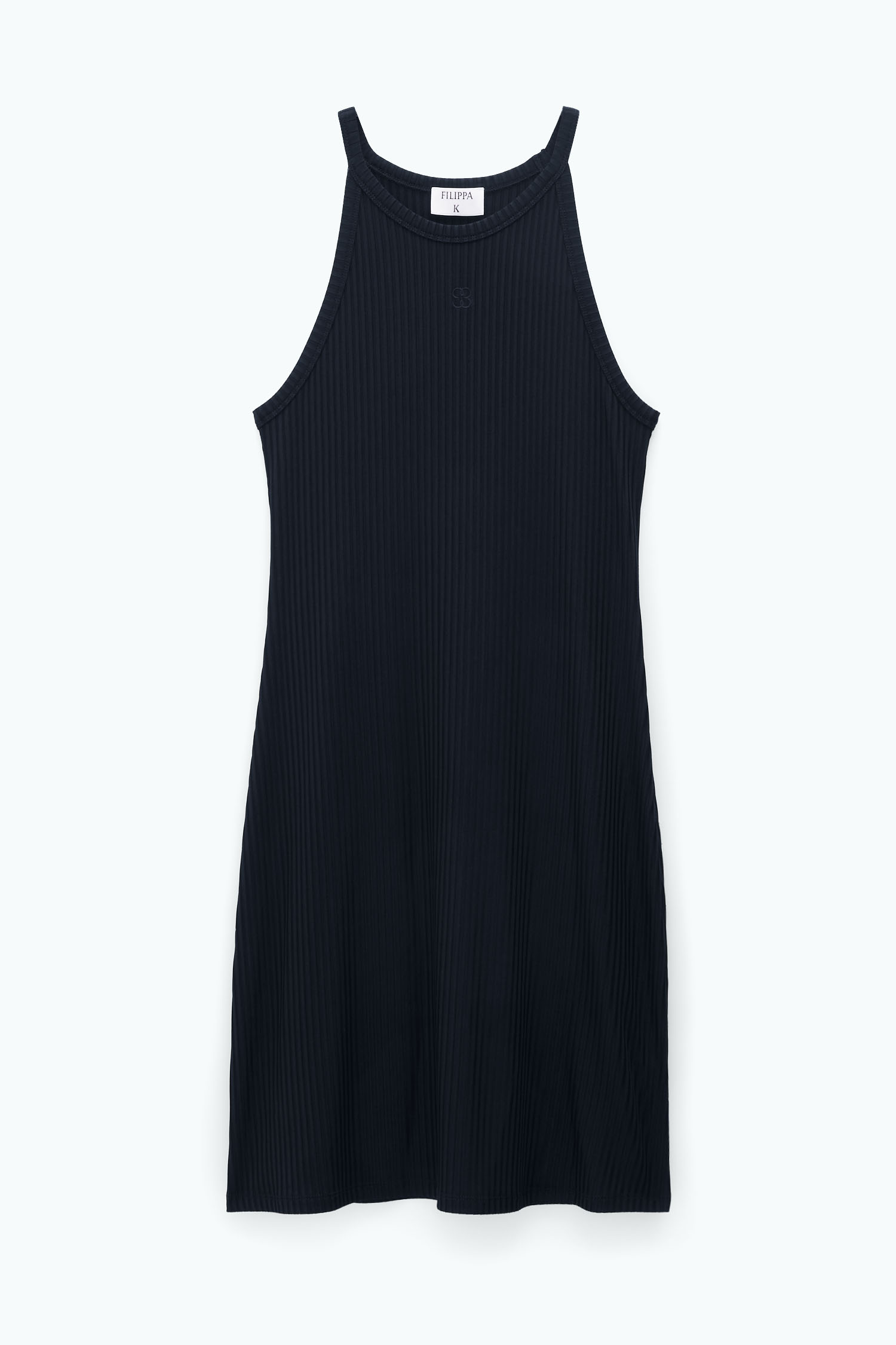 Shop Filippa K High Neck Tank Dress In Black