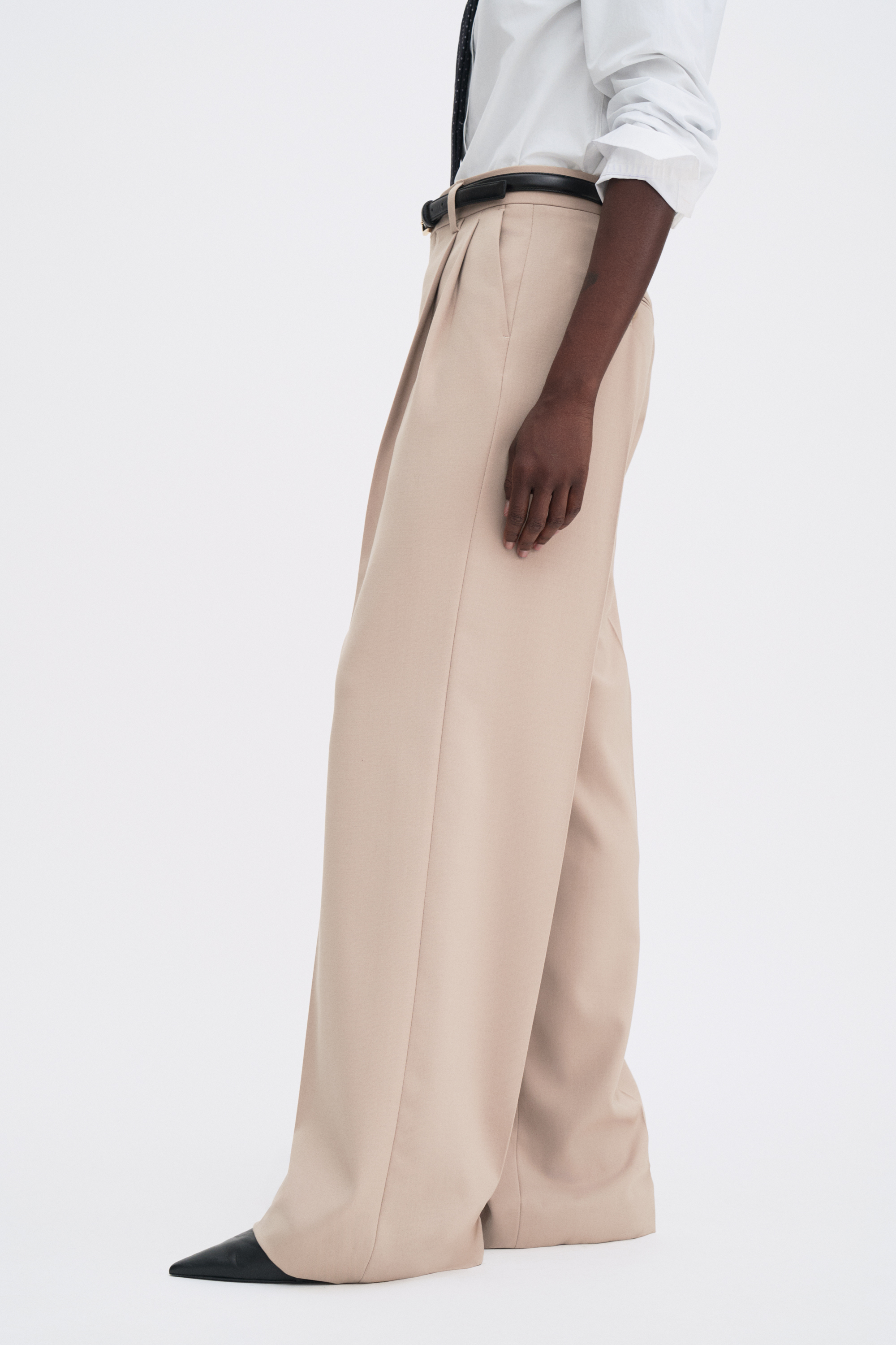 Filippa K Darcey Wool Trousers In Neutral