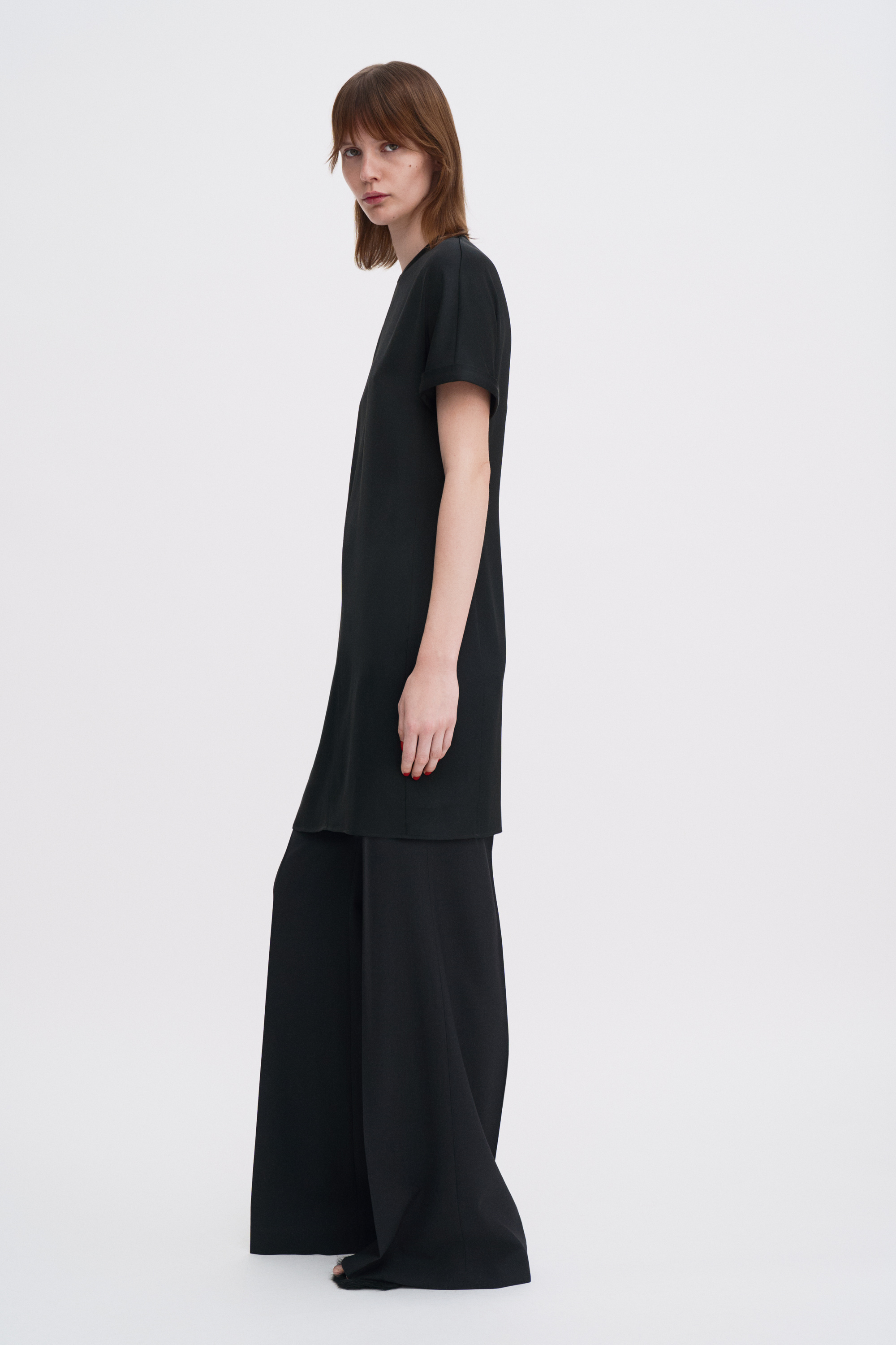 Filippa K Batwing Short Sleeve Dress In Black