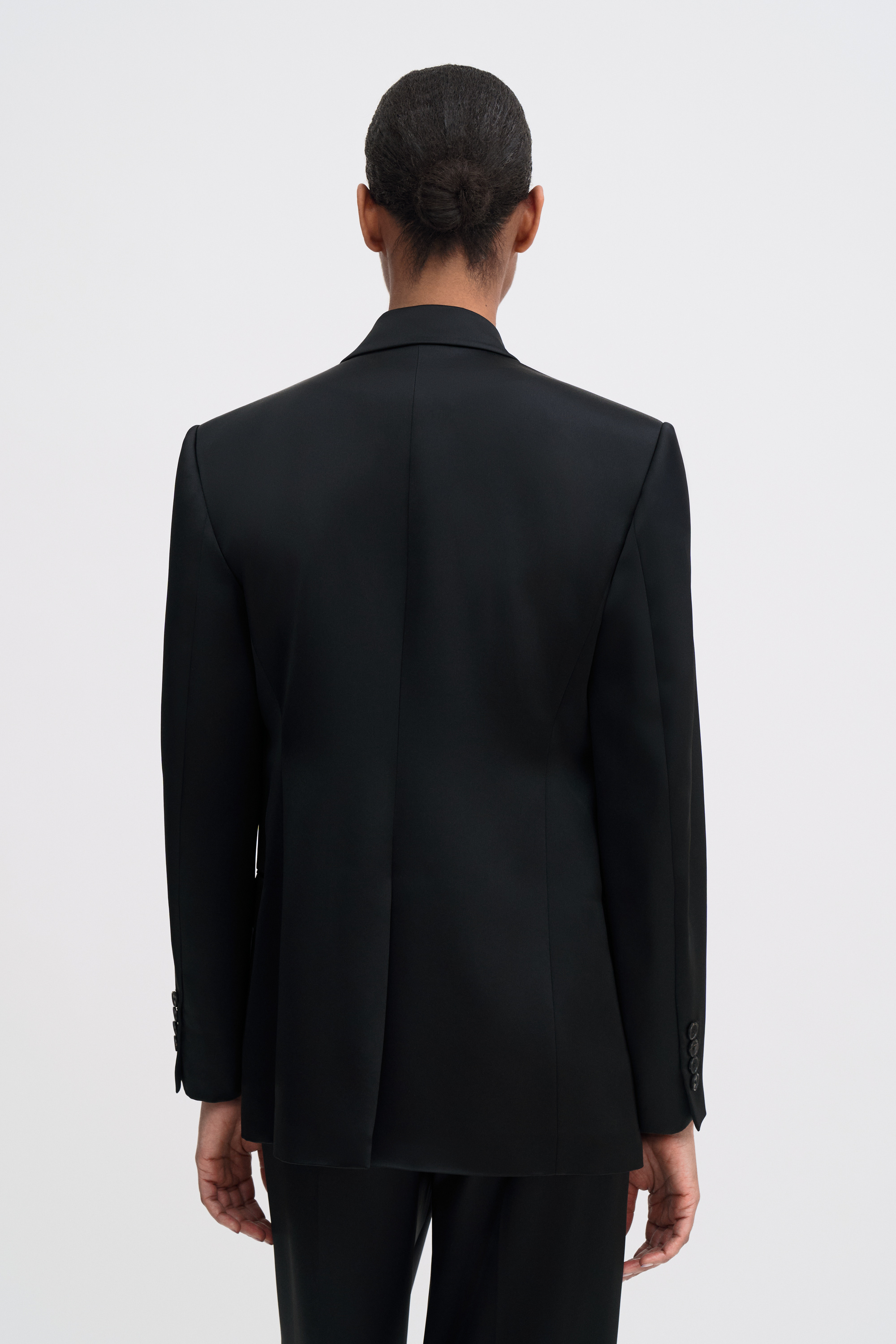 Filippa K Dani Satin Blazer In Black