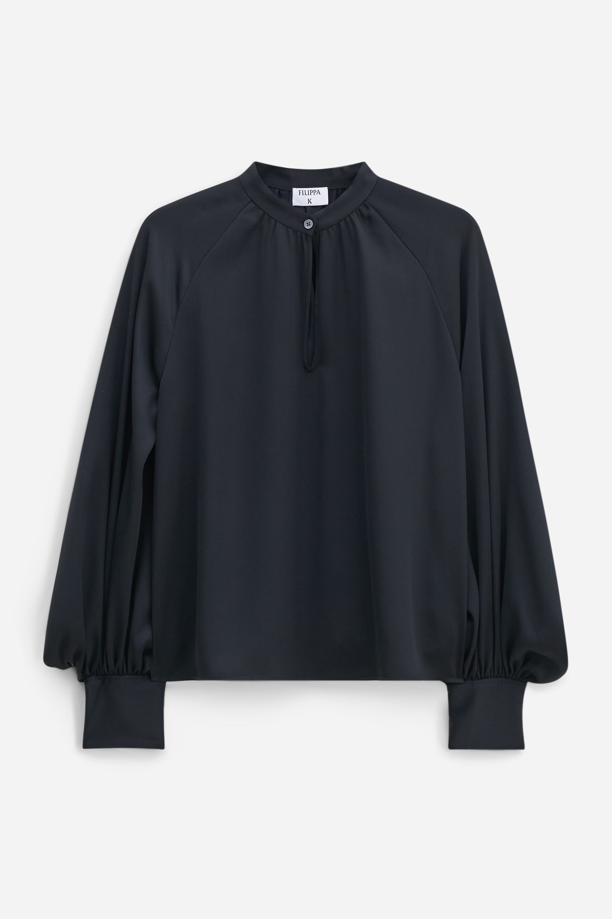 Filippa K Stand Collar Blouse In Black