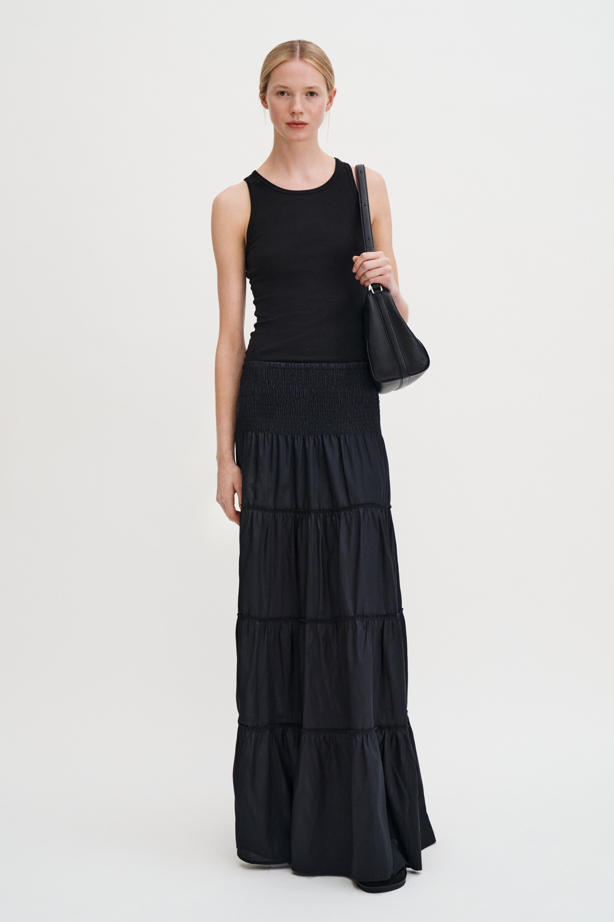 Filippa K Voile Smock Skirt In Black