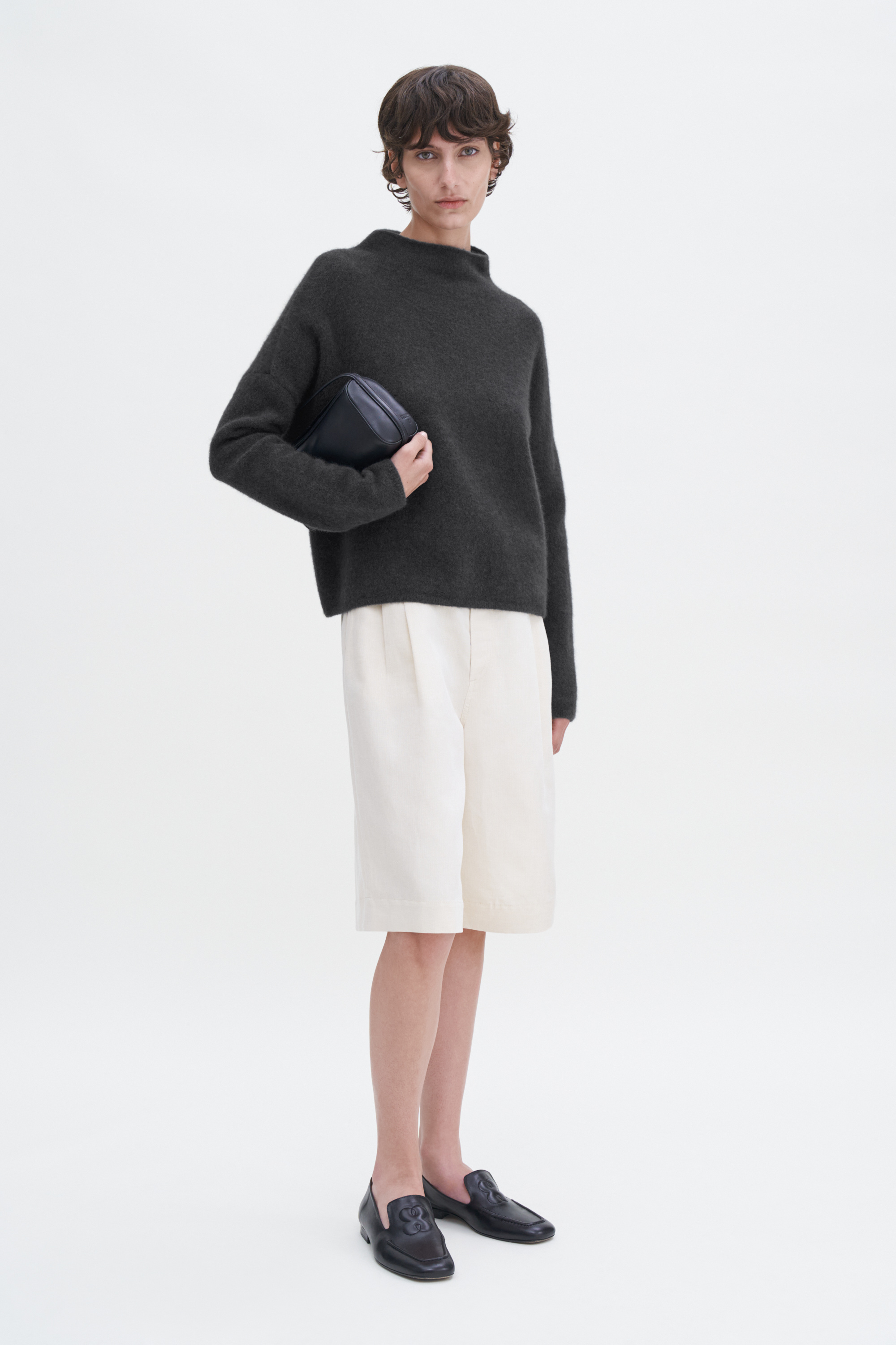 Filippa K Mika Yak Funnelneck Sweater In Green