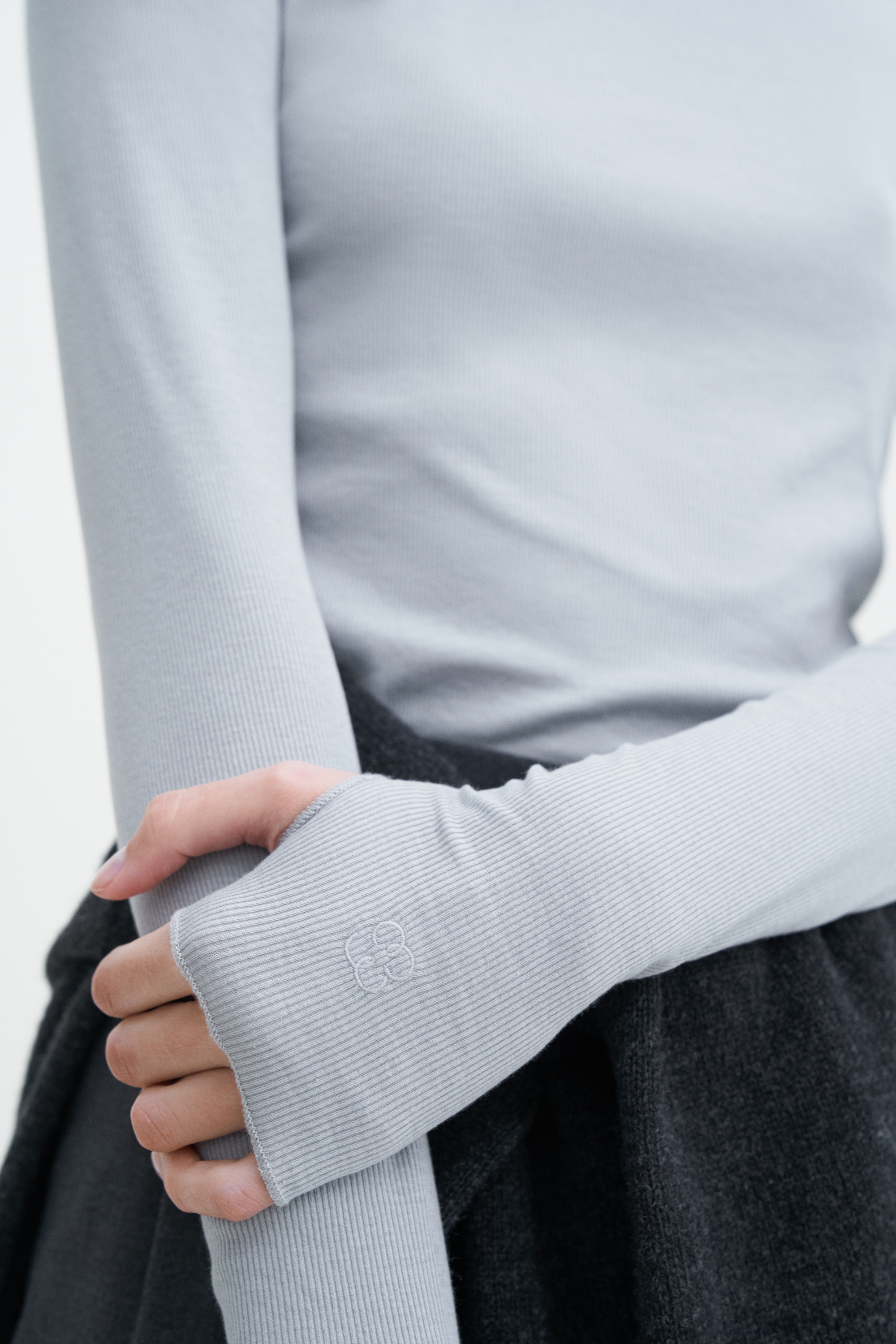 Filippa K Rib Mock Neck Top