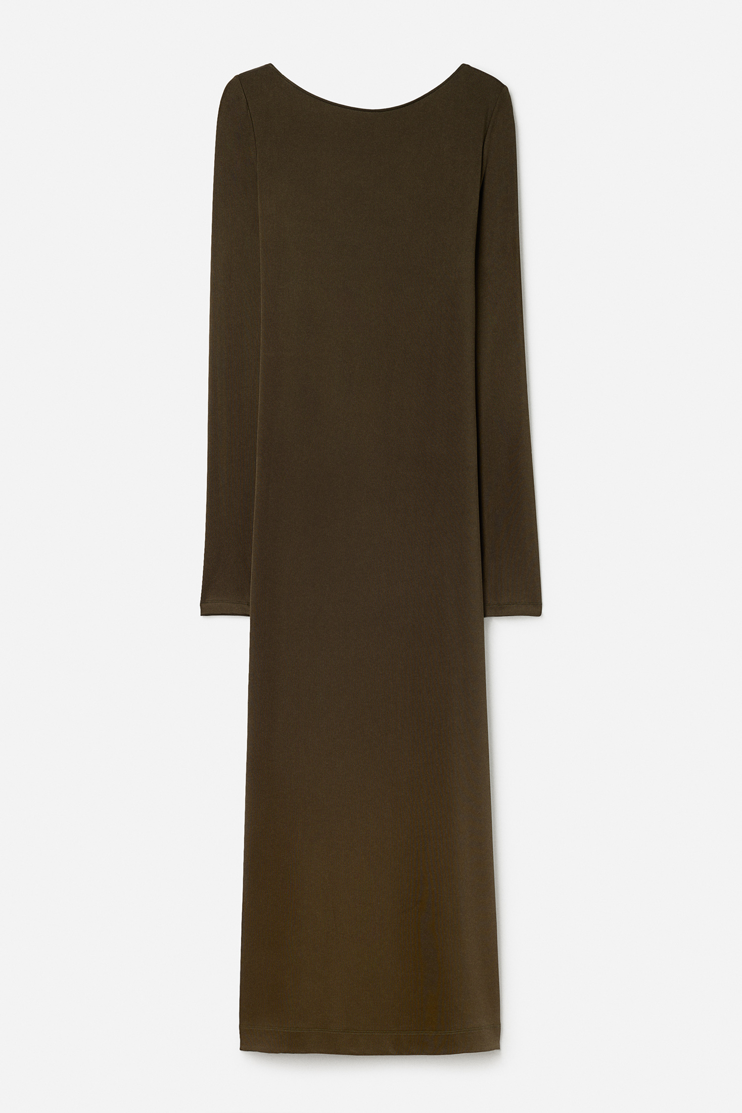 Filippa K Scooped Back Jersey Dress In Green