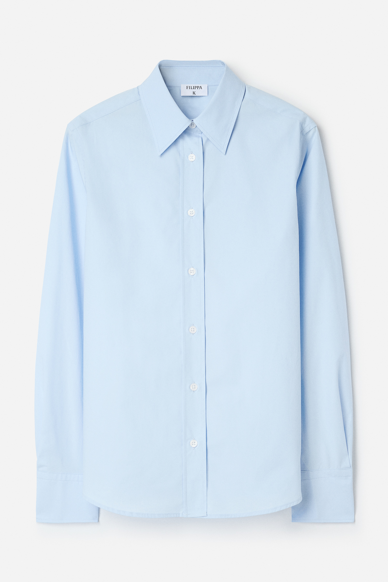 Filippa K Classic Poplin Shirt In Blue