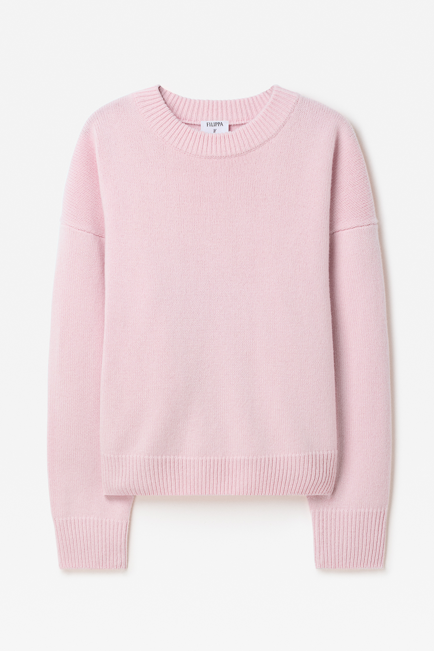 Filippa K Wool Cashmere Crewneck Sweater In Pink