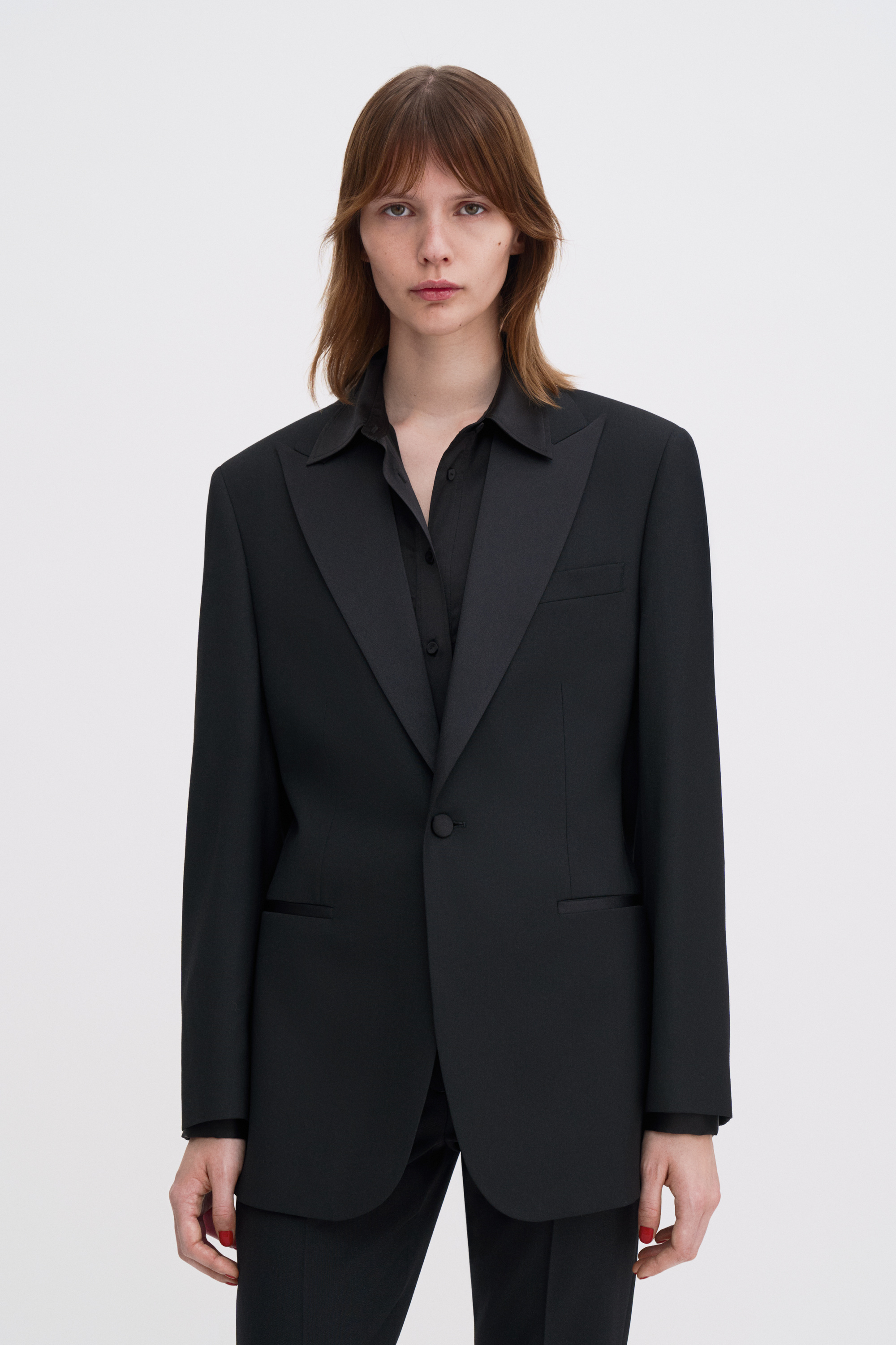 Filippa K Hourglass Tuxedo Blazer In Black