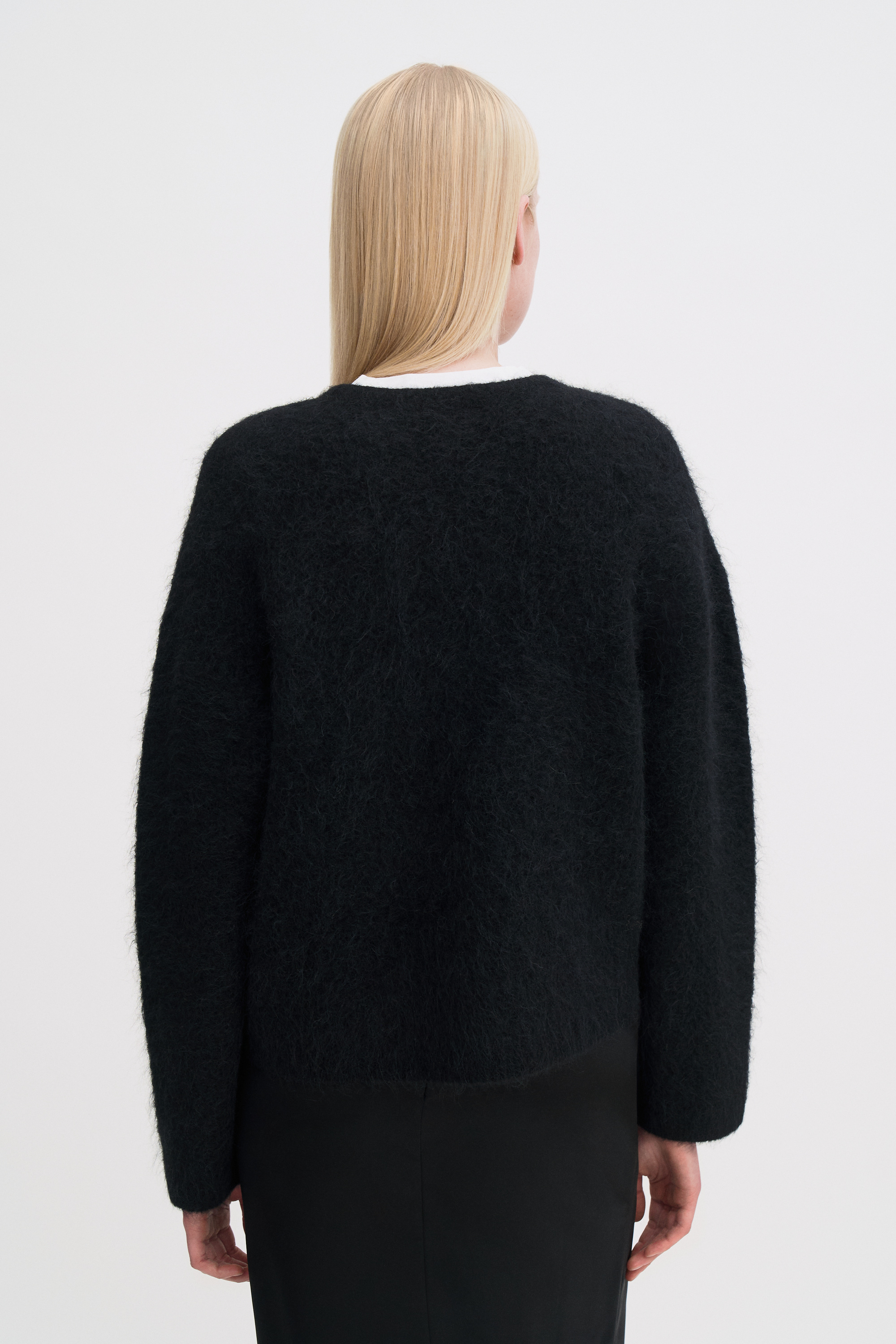 Filippa K Fluffy Cardigan In Blue