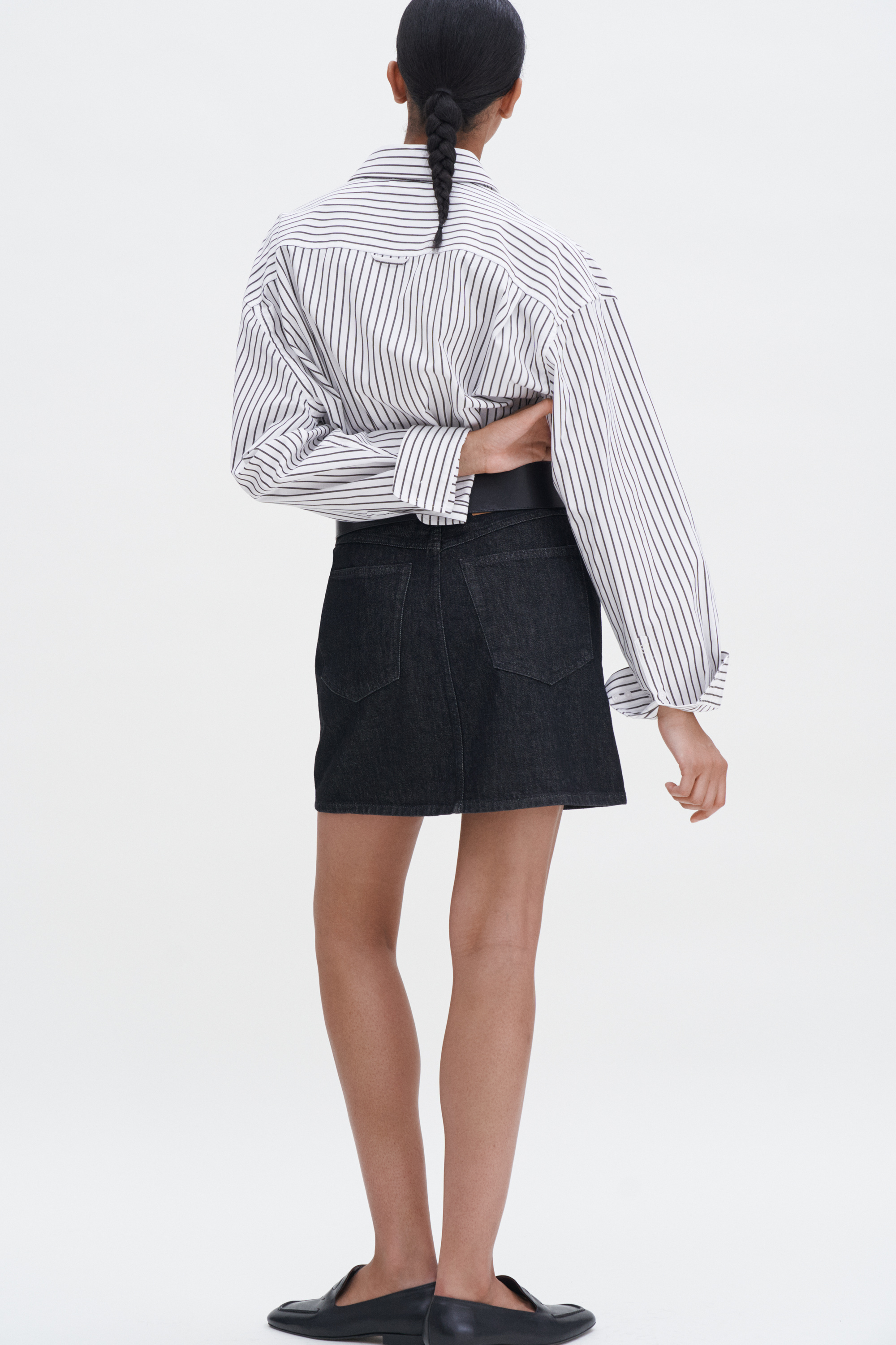 Filippa K Patch Pocket Mini Skirt In Black