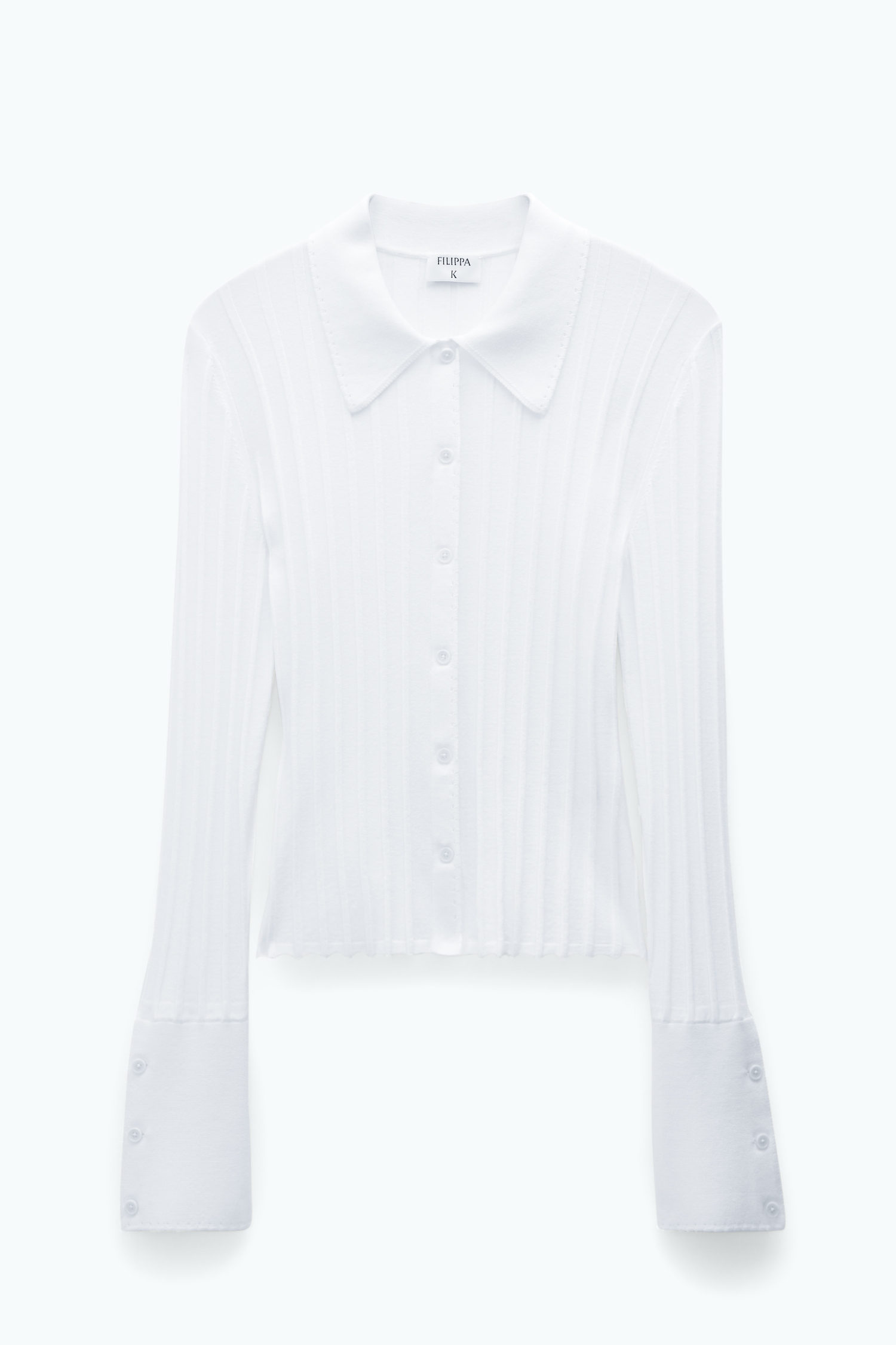 Shop Filippa K Knitted Shirt In White