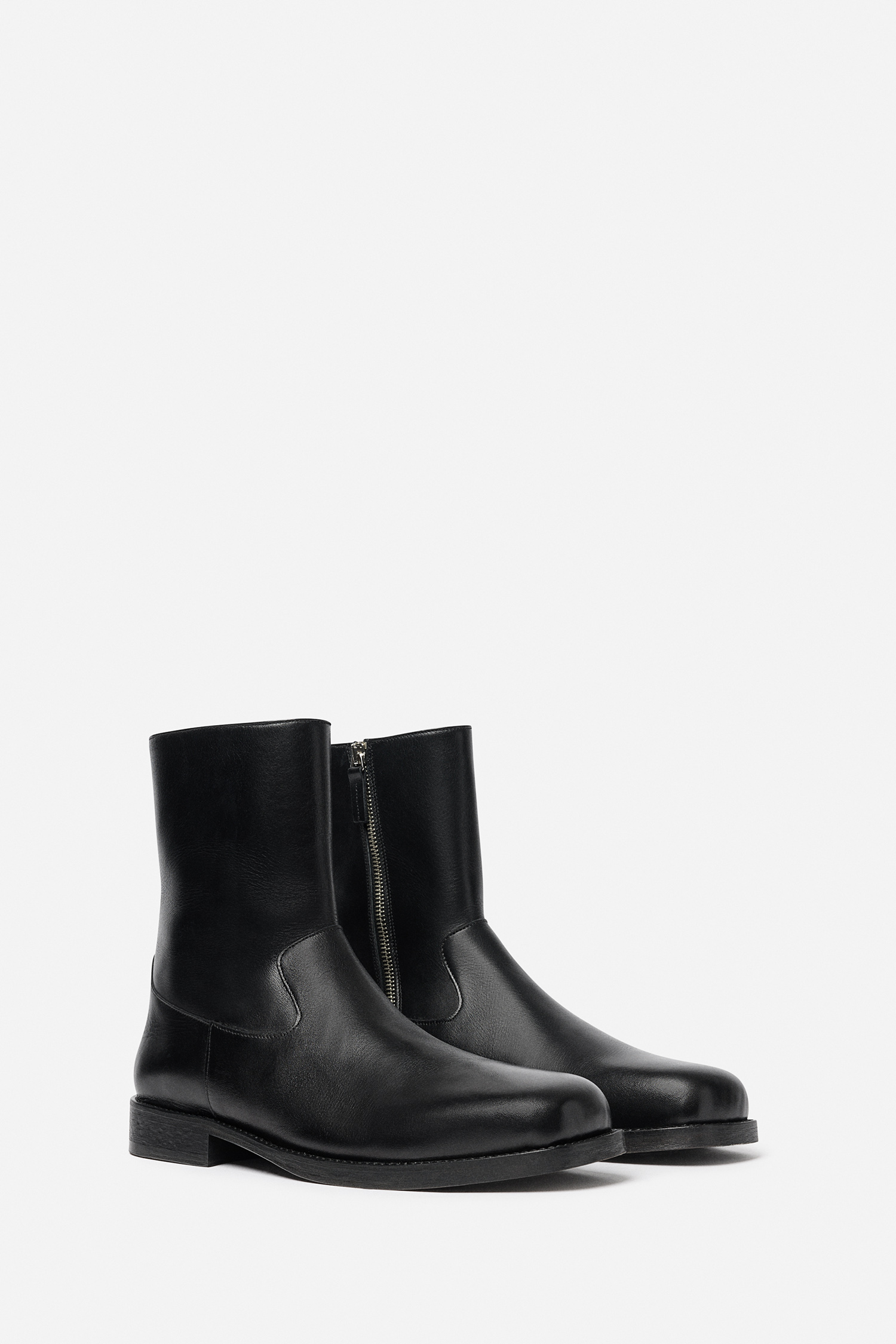 Filippa K Leather Ankle Boot In Black
