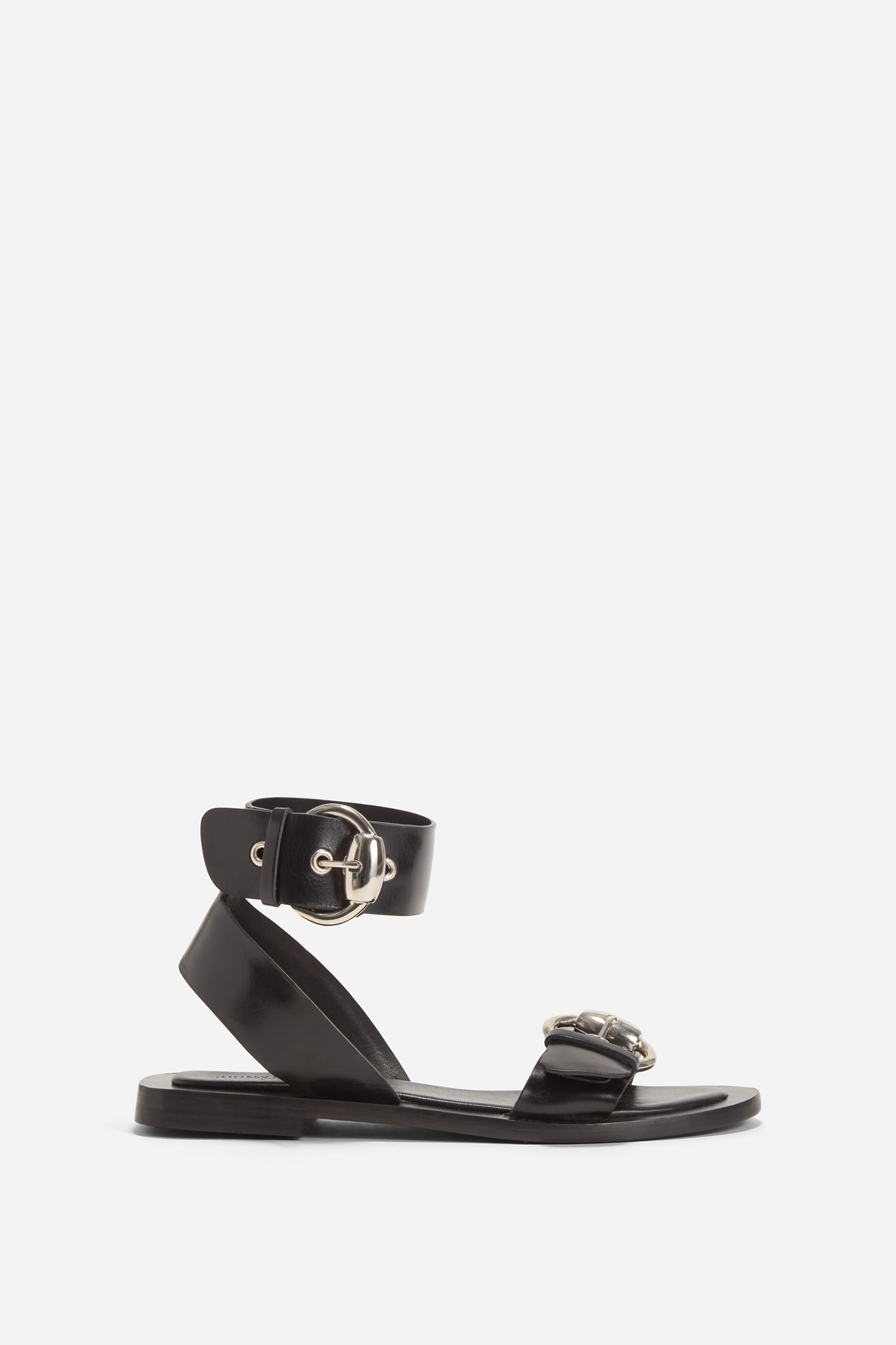 Shop Filippa K Buckle Sandal In Black