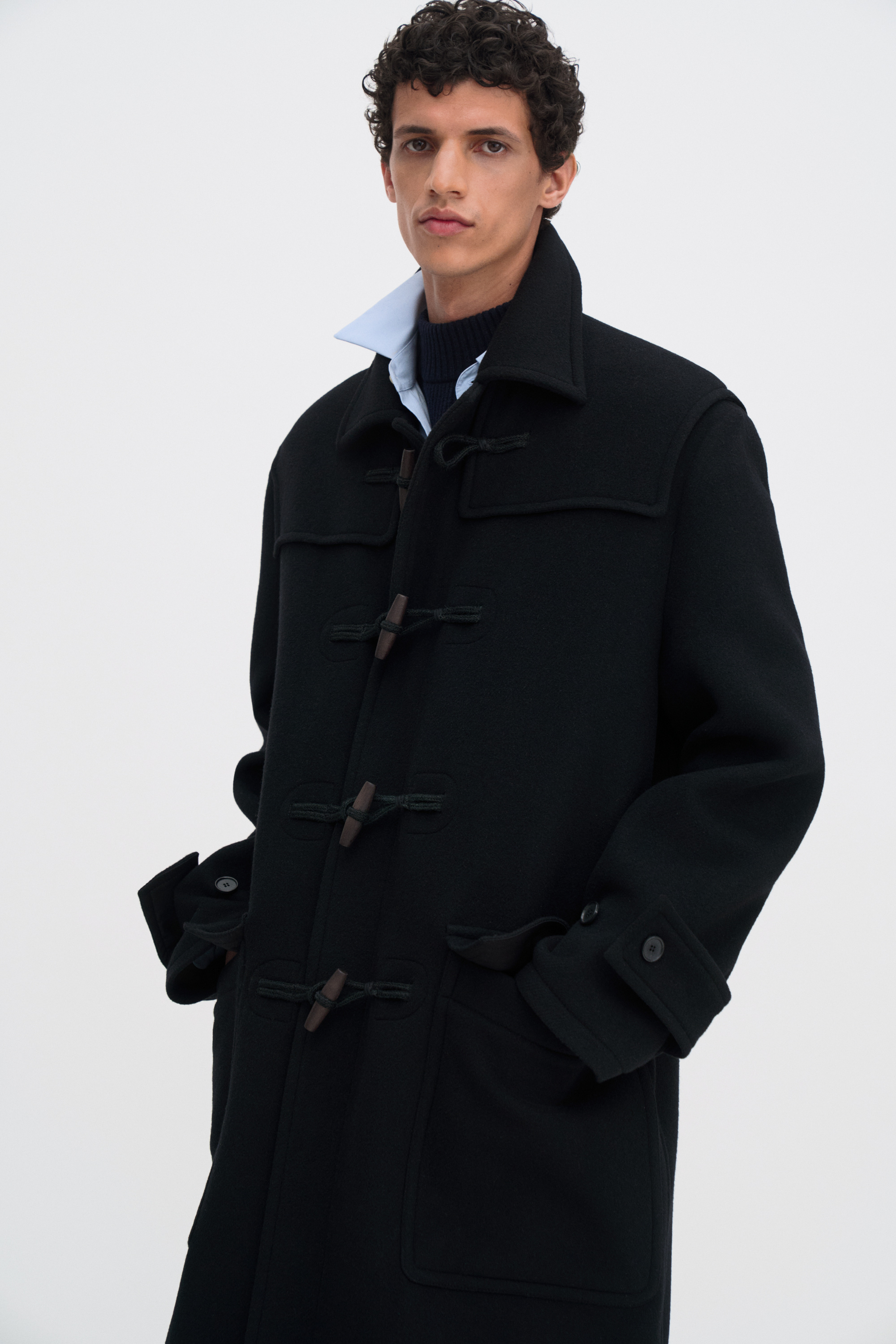Filippa K Monty Duffle Coat In Black
