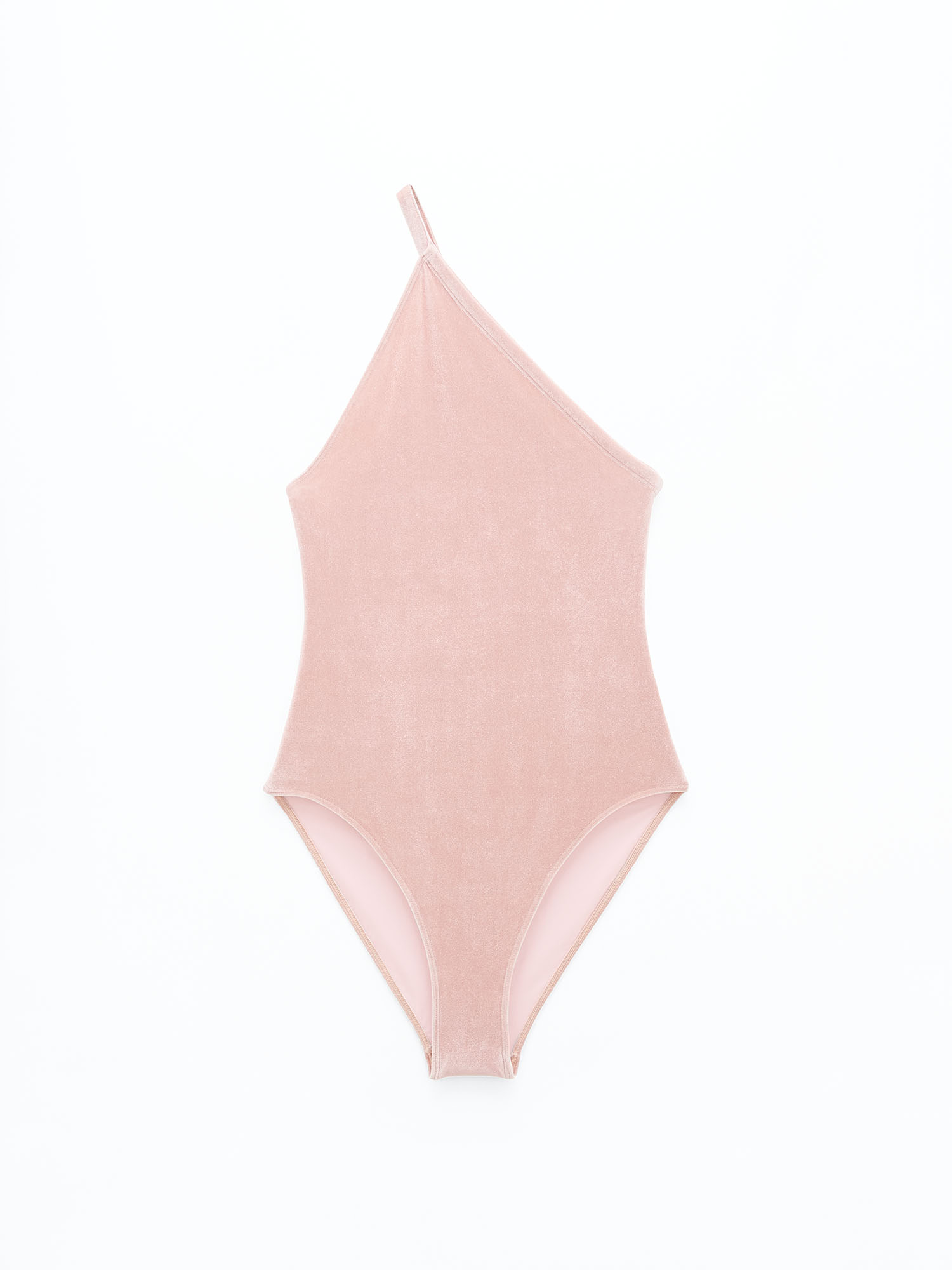 Shop Filippa K Asymmetric Swimsuit In Pink