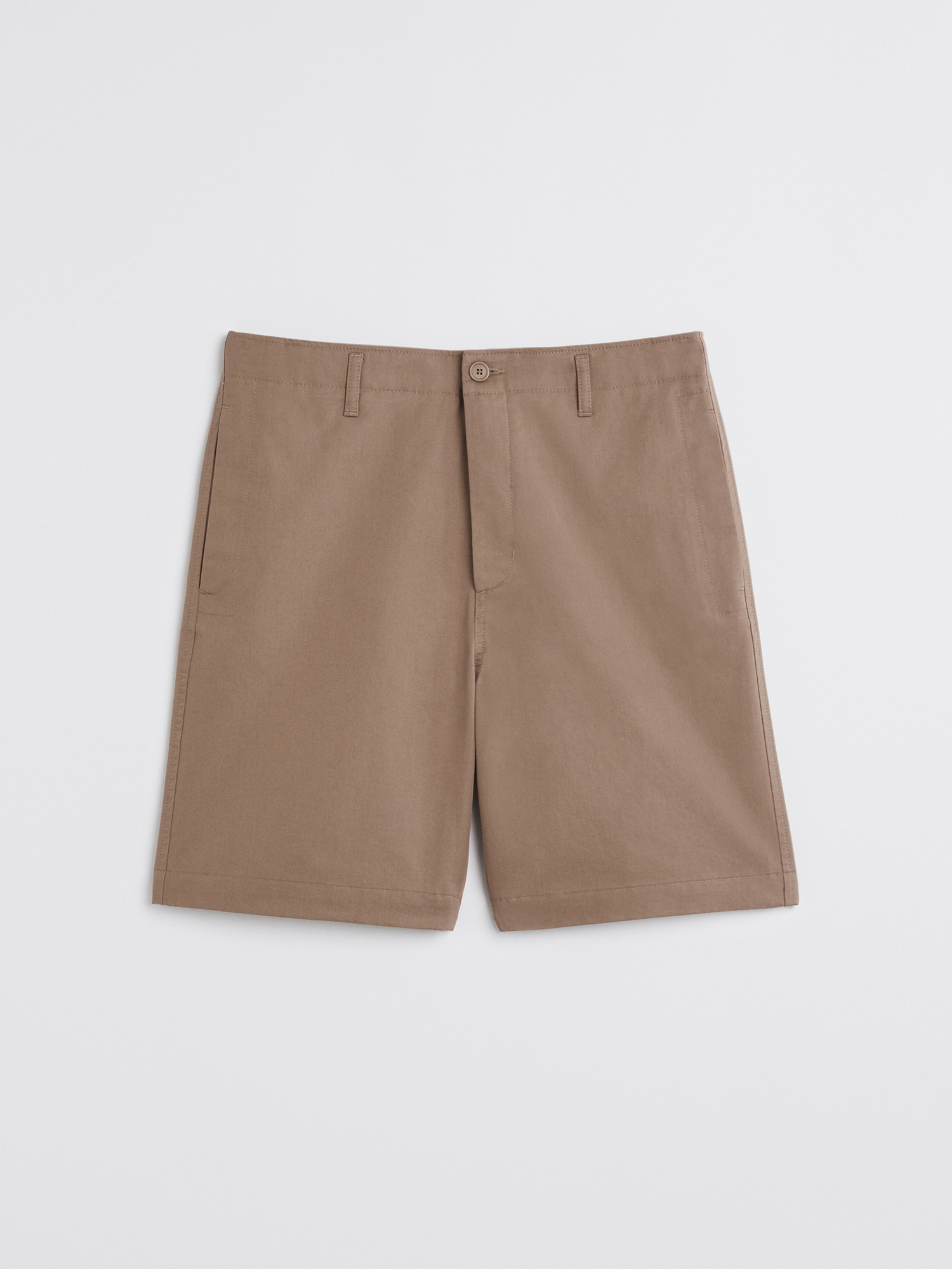 Shop Filippa K Flynn Cotton Shorts In Brown