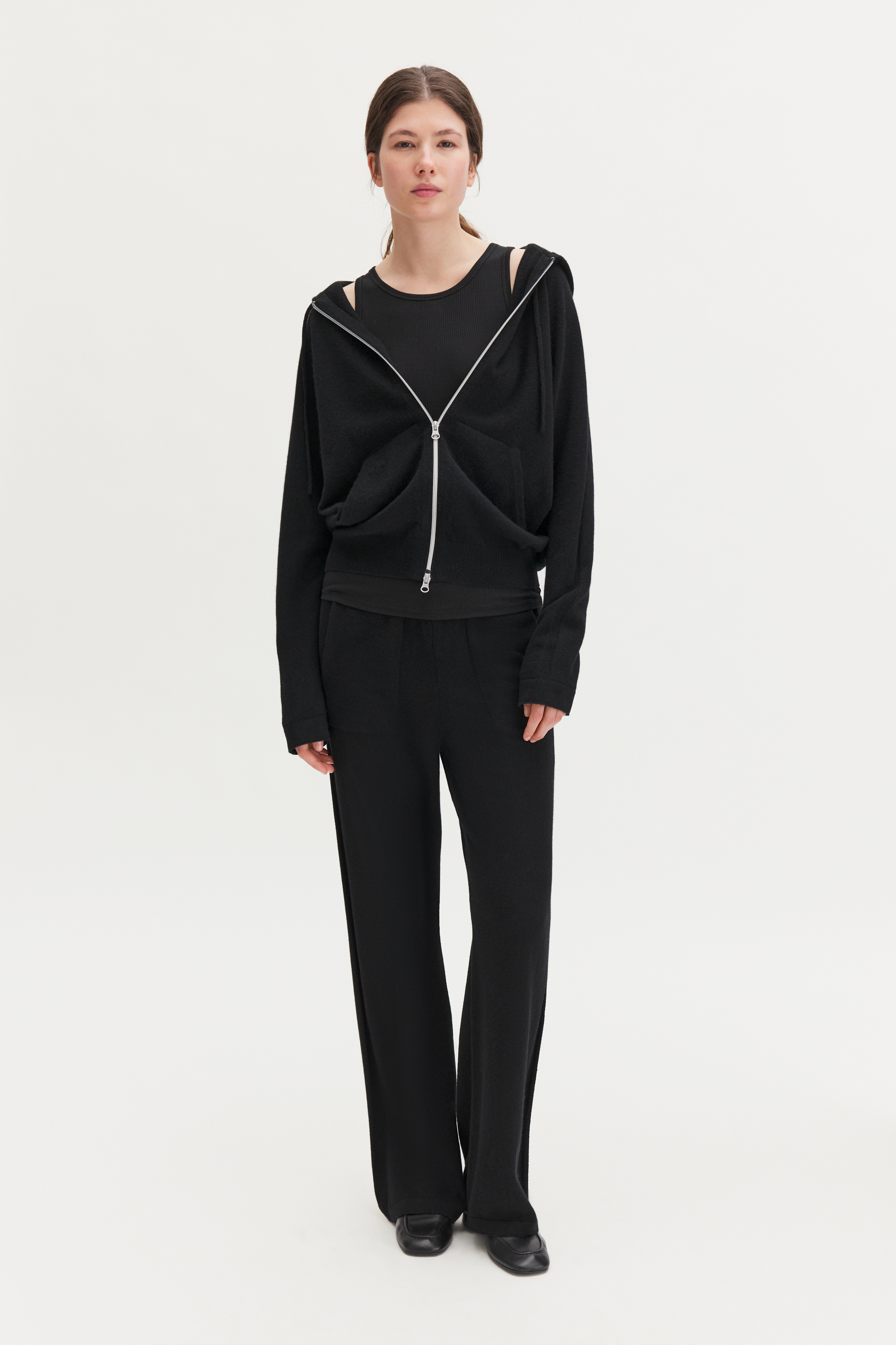 Filippa K - Cashmere Trousers - Dame - Black - Xs - Relaxed Fit