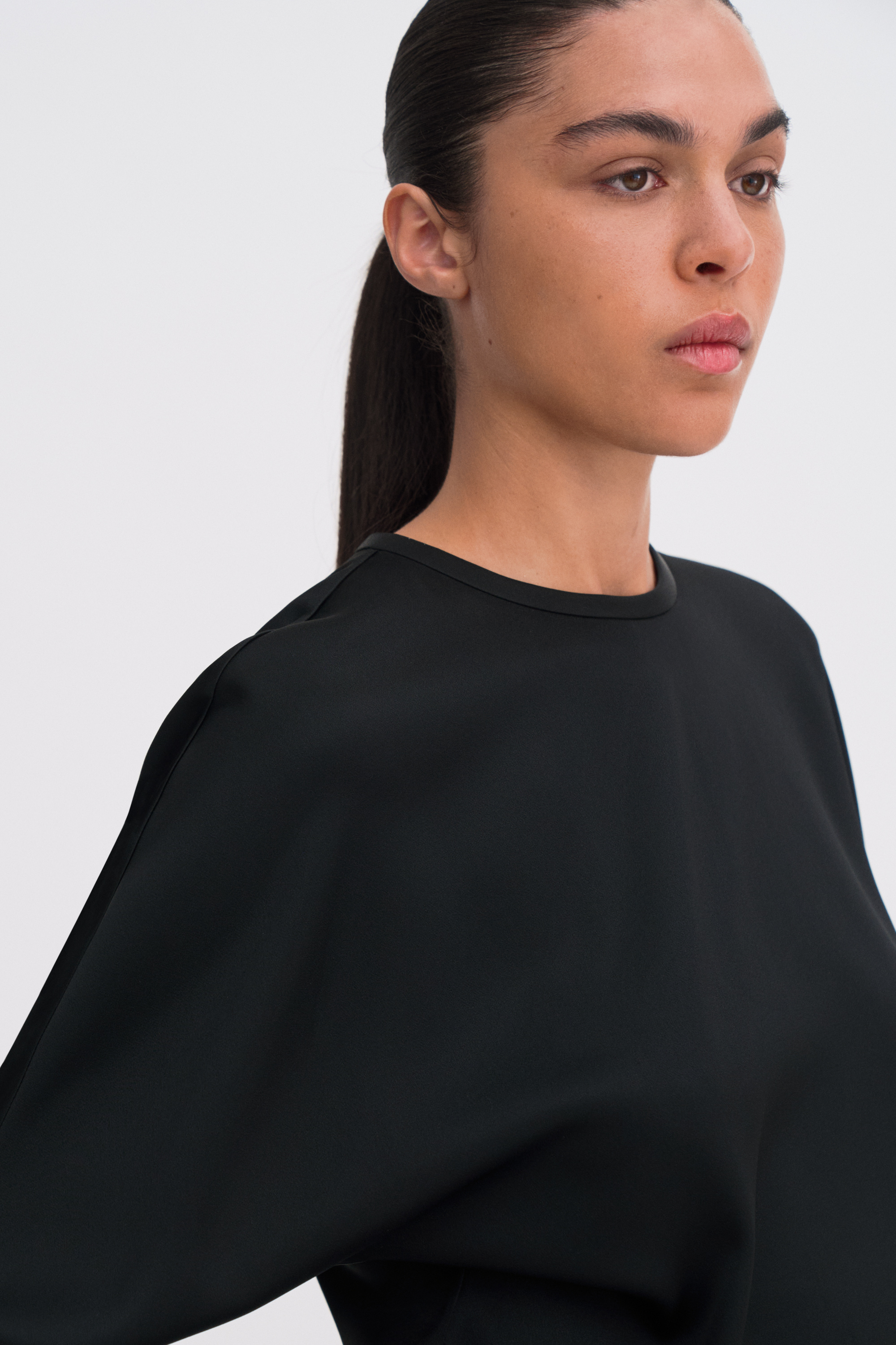 Filippa K Batwing Top In Black