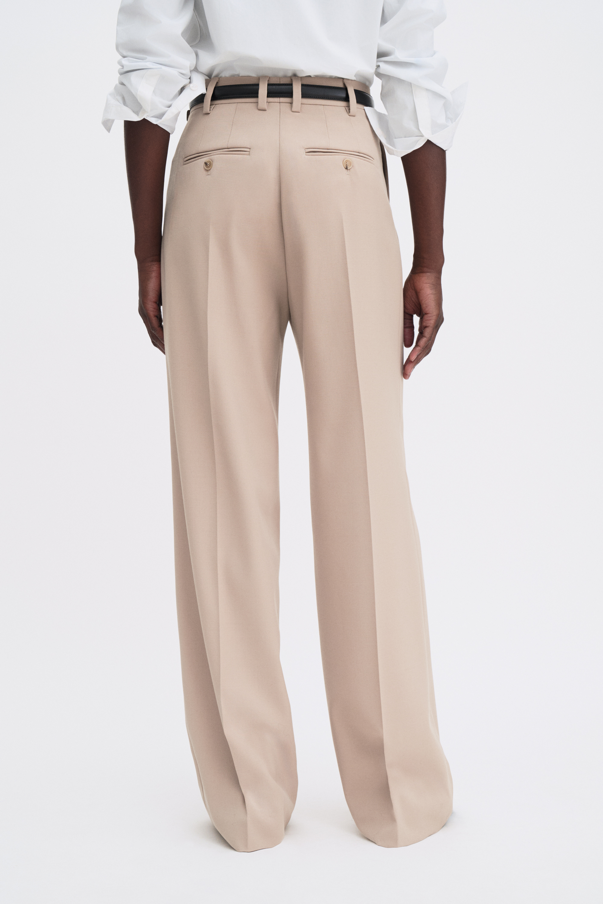 Filippa K Darcey Wool Trousers In Neutral