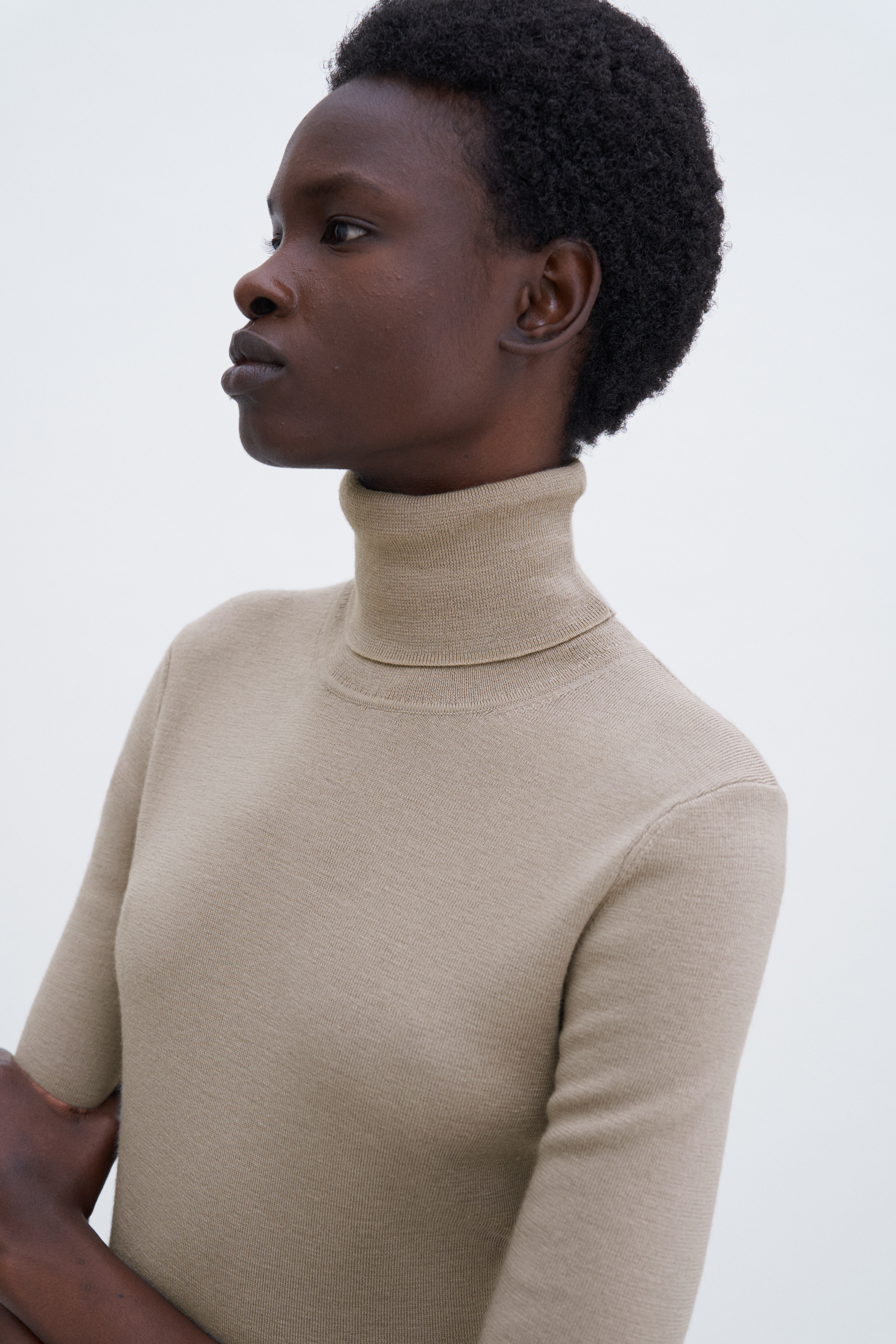 Shop Filippa K Merino Elbow Sleeve Top In Grey