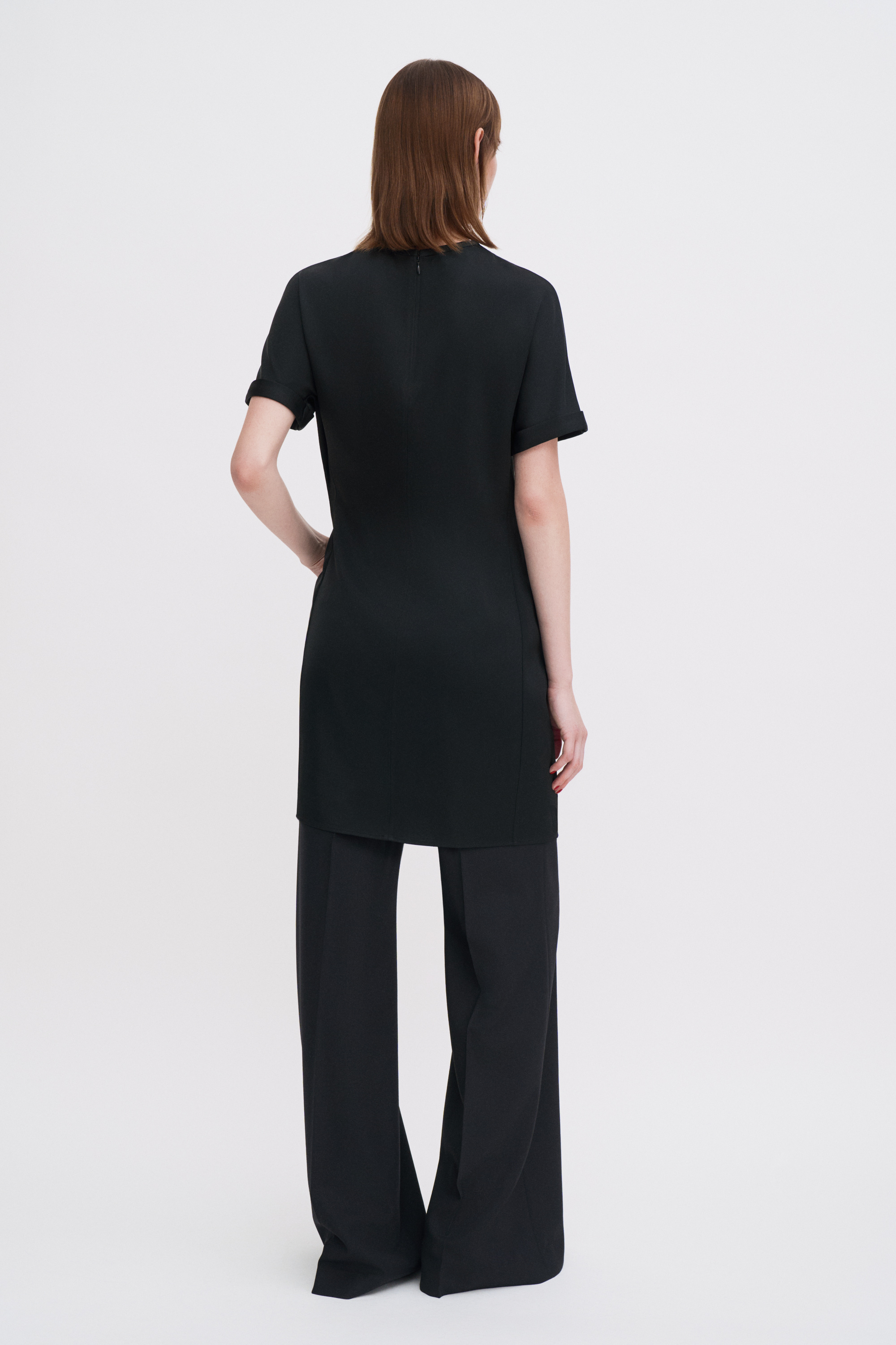 Filippa K Batwing Short Sleeve Dress In Black