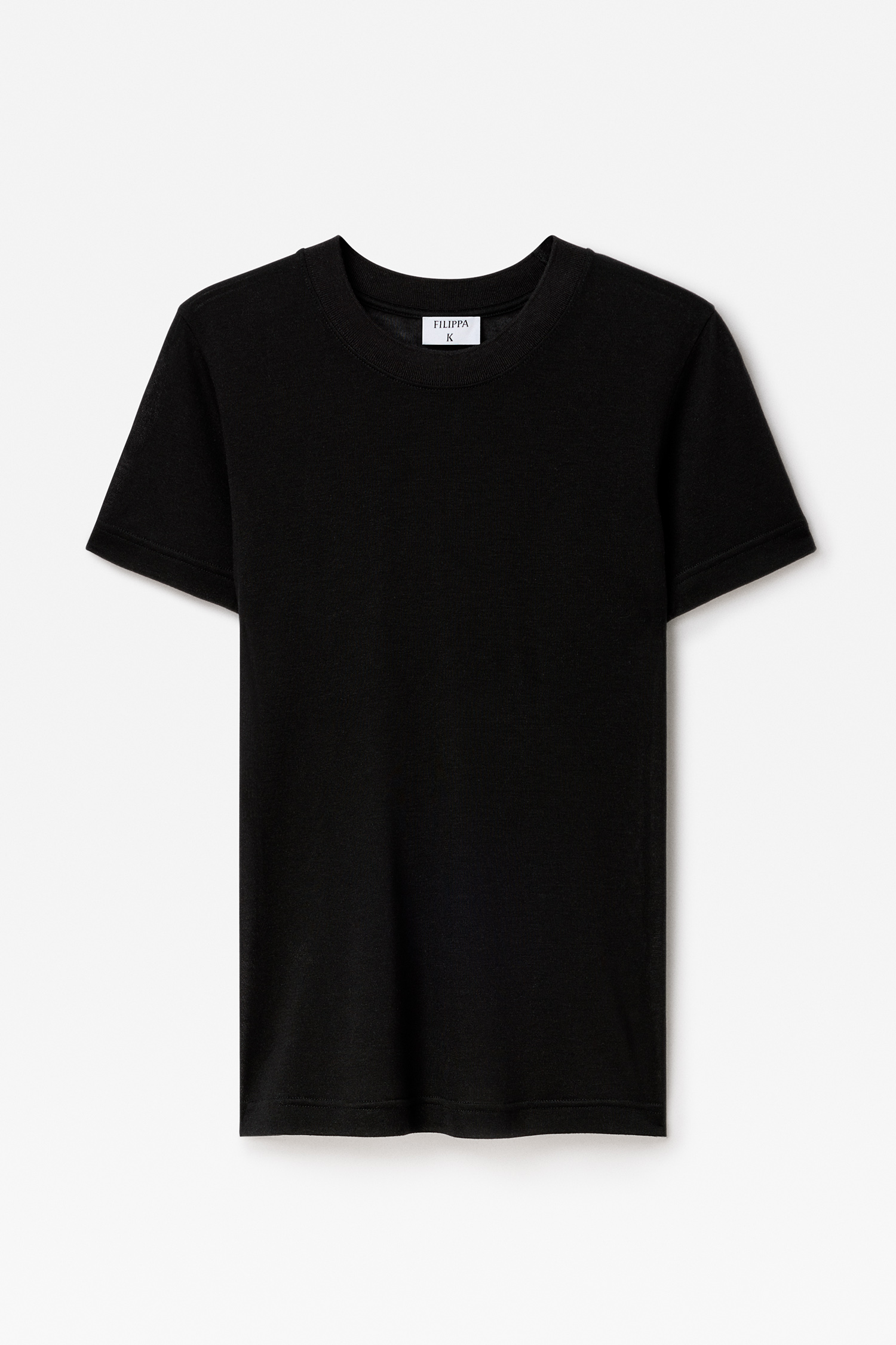 Filippa K Lyocell Cashmere Tee In Black