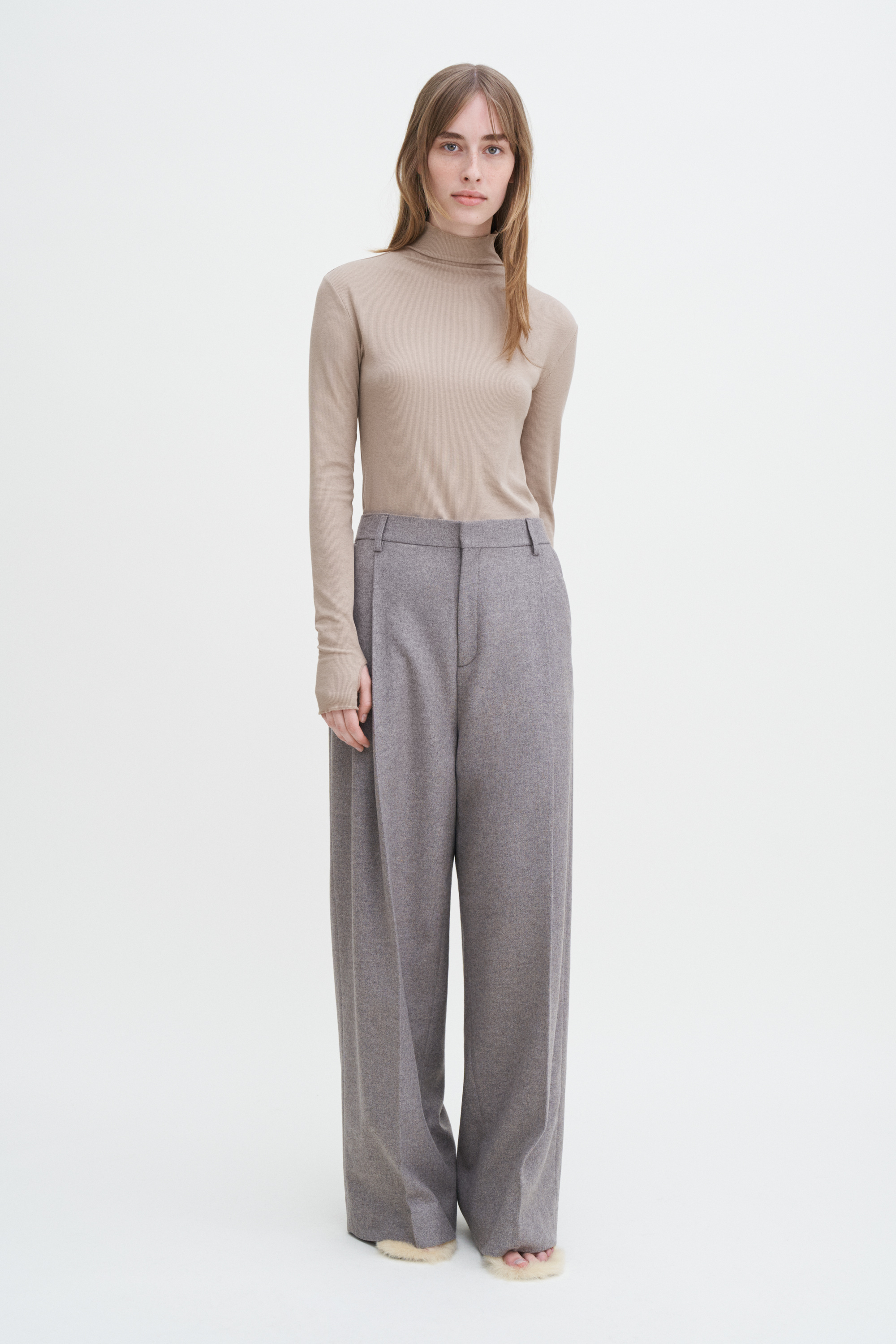 Shop Filippa K Rib Mock Neck Top