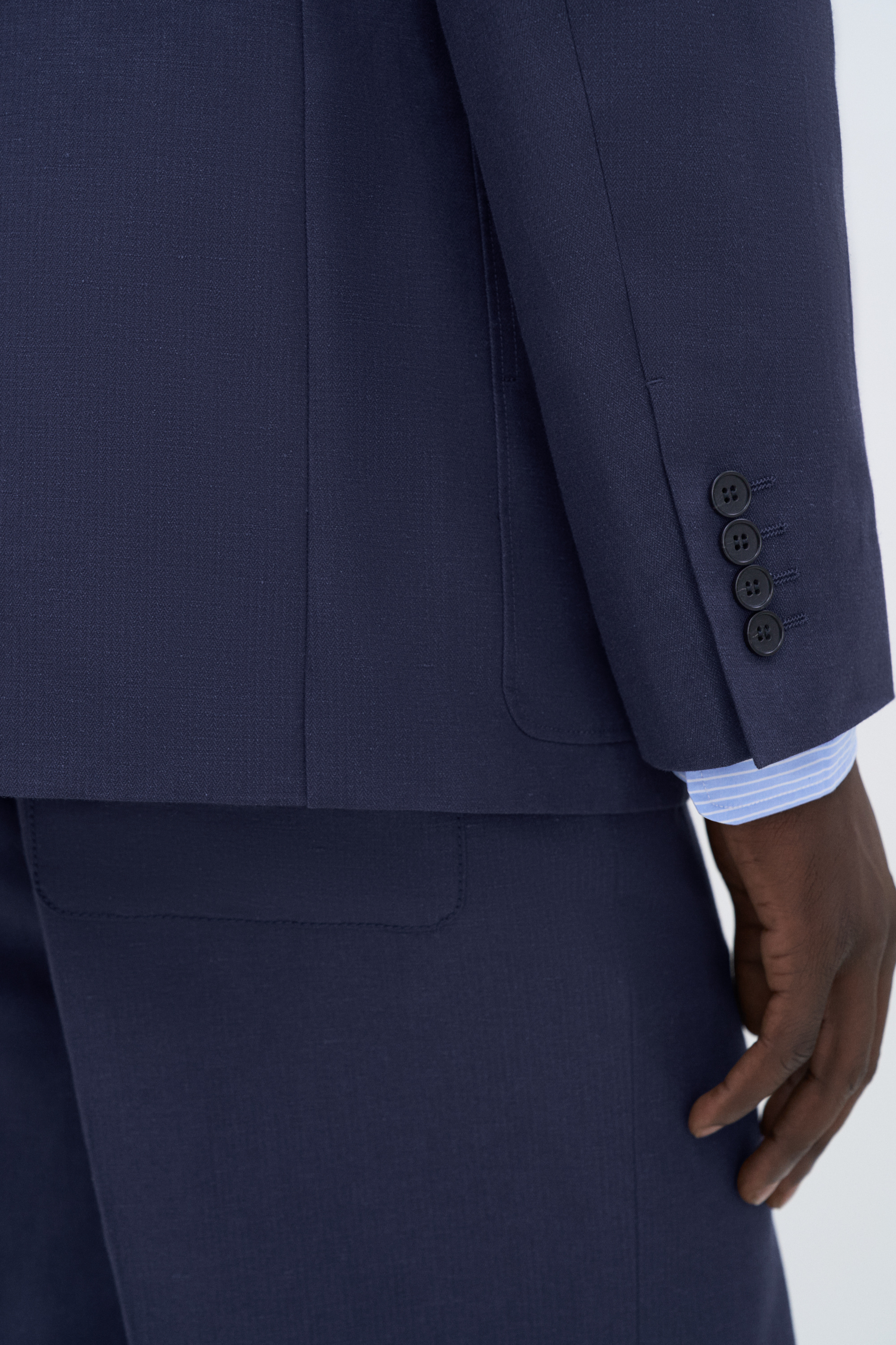 Filippa K Patch Pocket Blazer In Blue