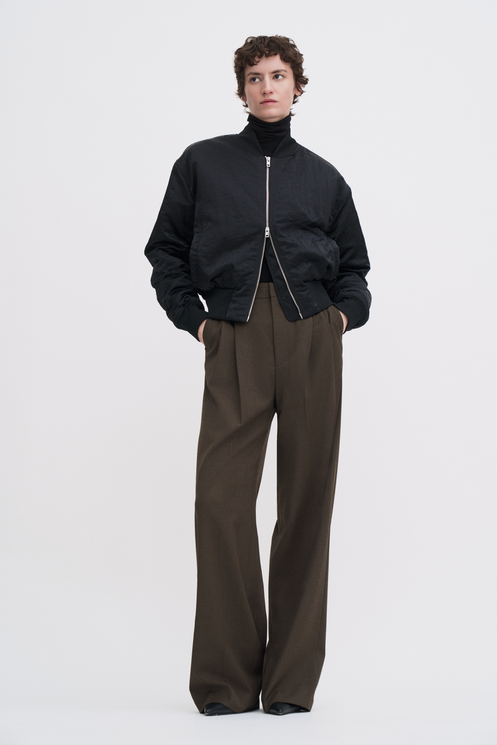 Filippa K Darcey Wool Trousers In Brown