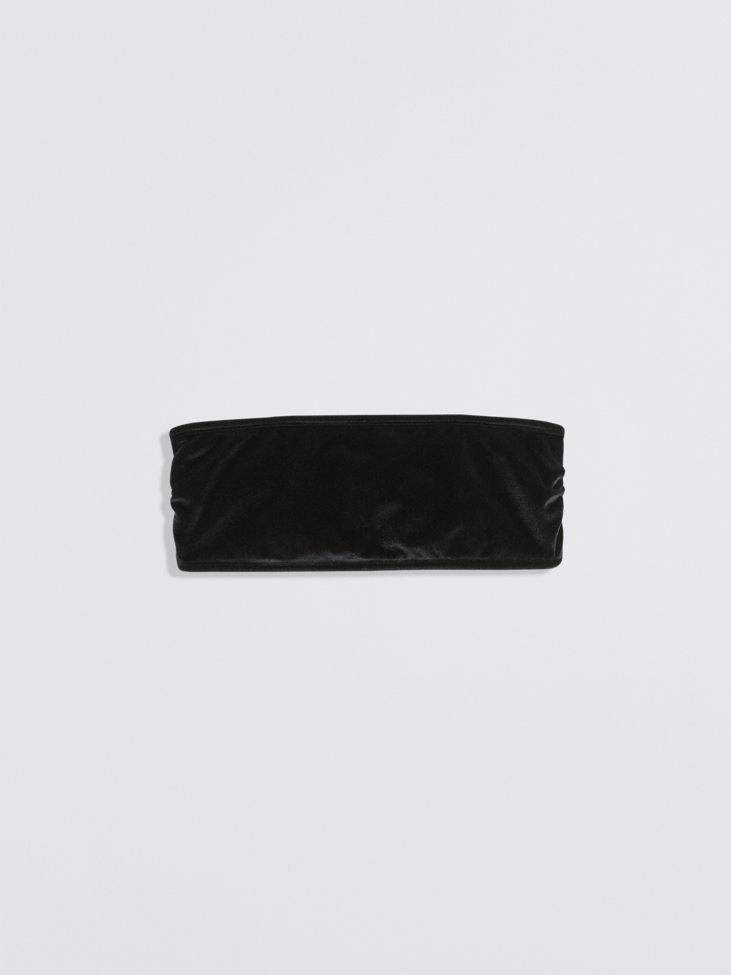 Filippa K Bandeau Bikini Top In Black Velvet