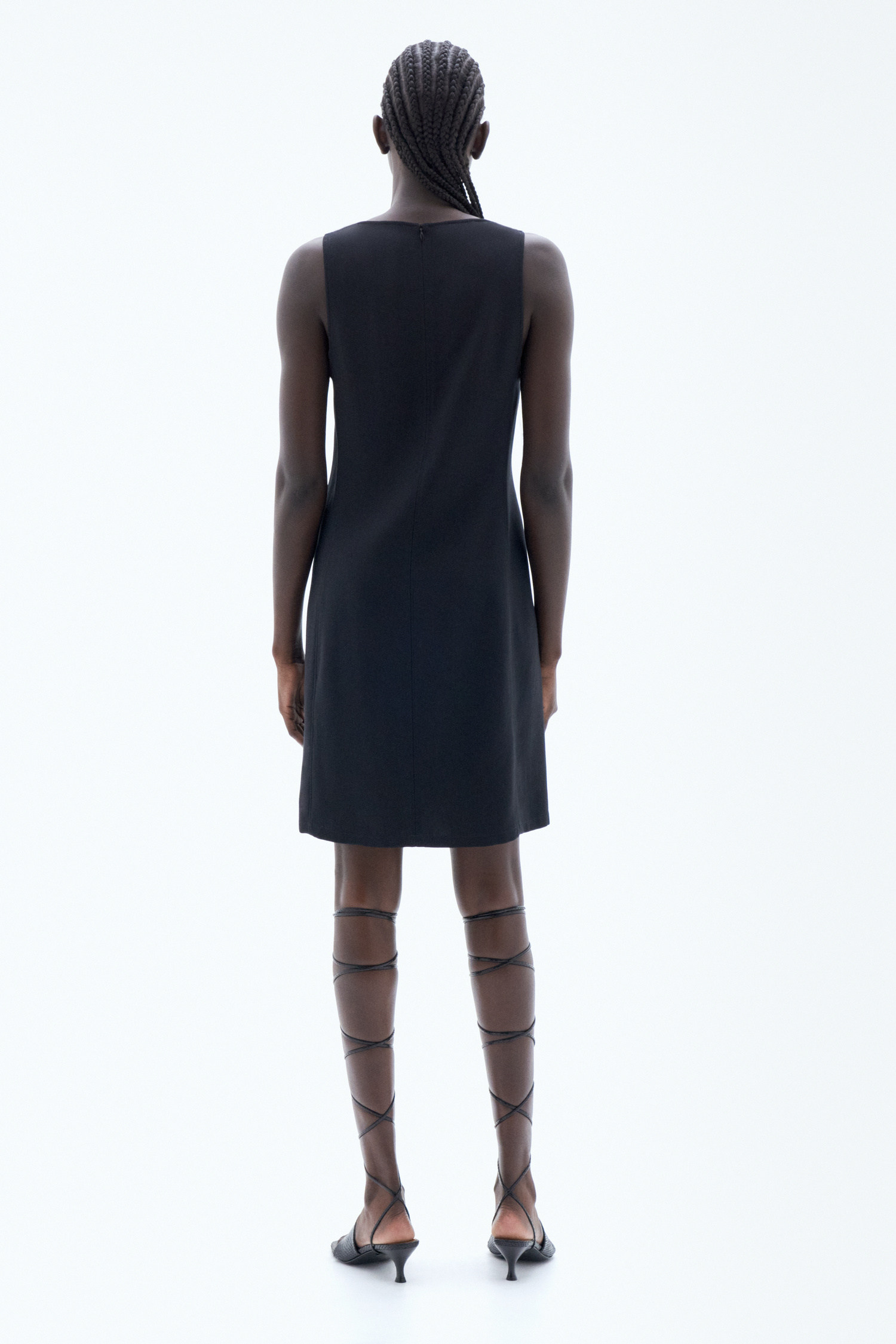 Shop Filippa K Re:sourced Crepe Tank Dress In Black