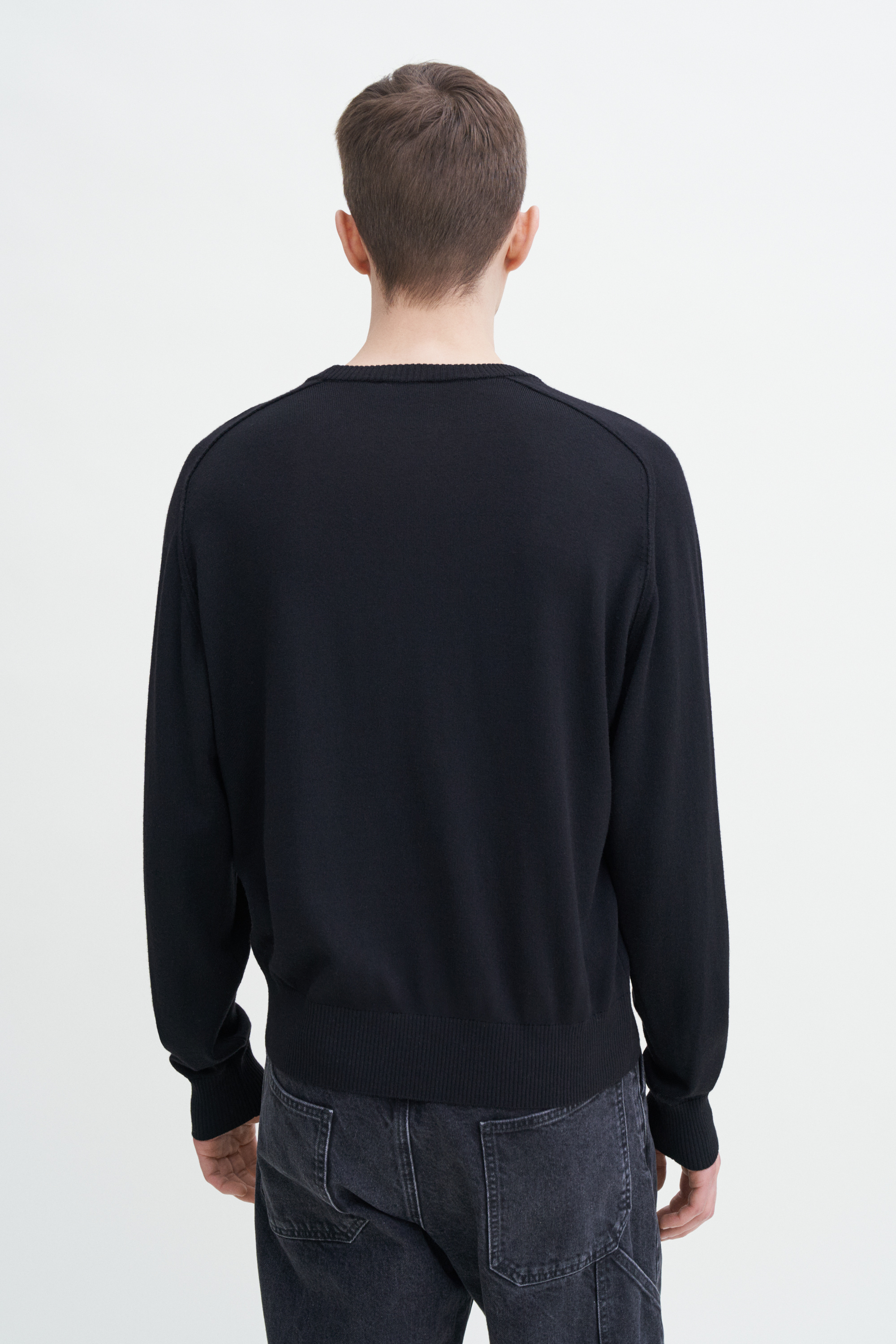 Filippa K Inside-out Sweater In Black