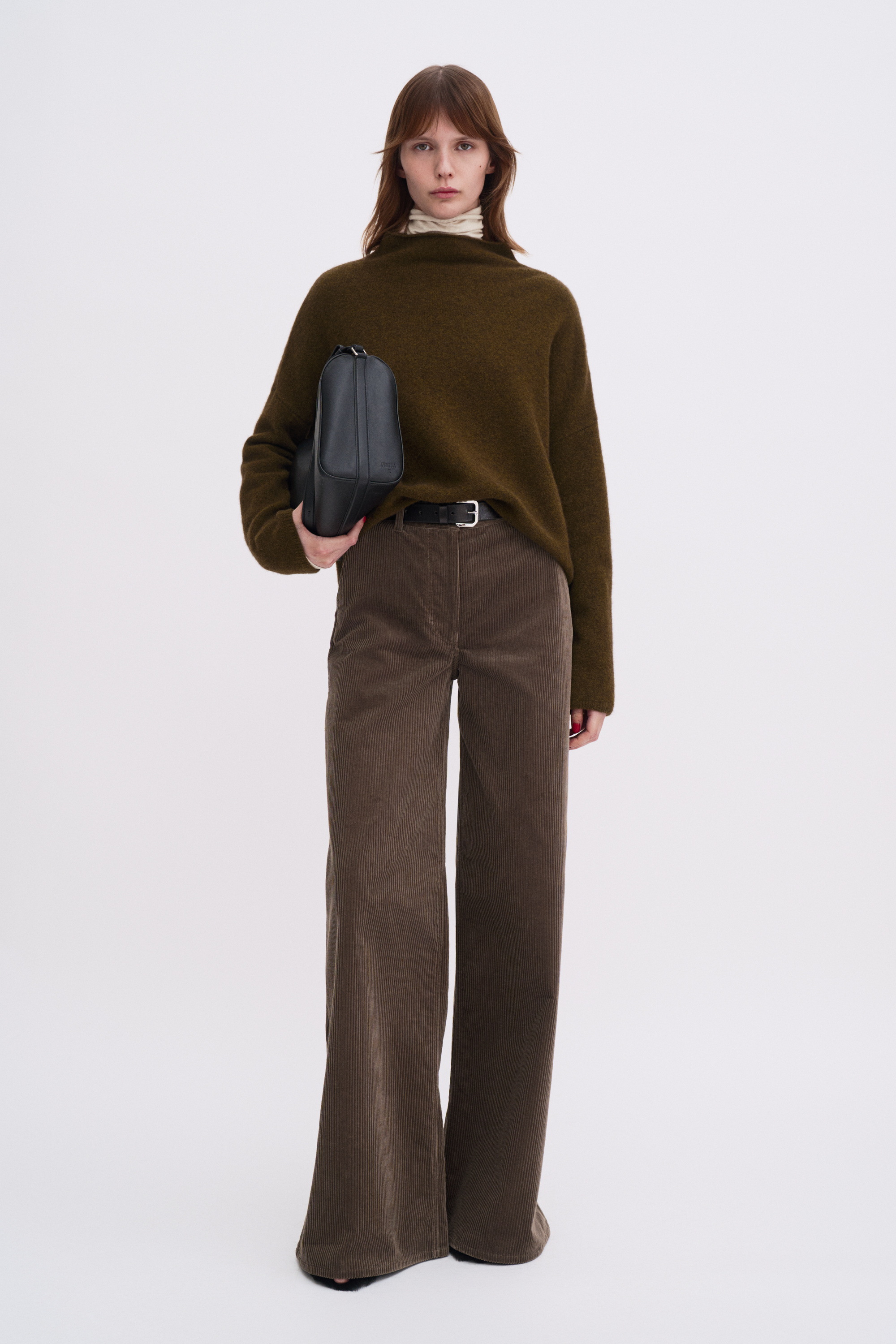 Filippa K Mika Yak Funnelneck Sweater In Green