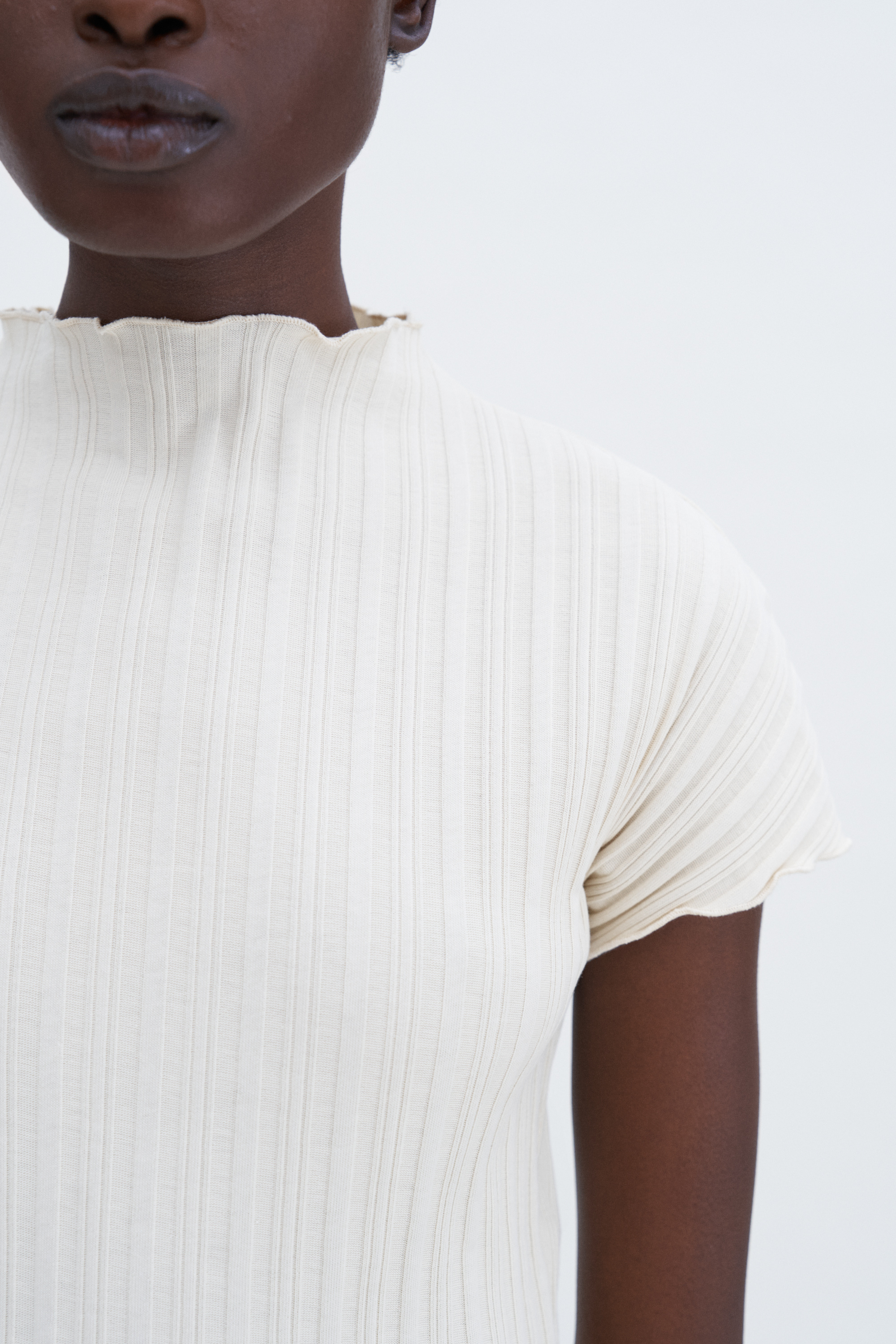 Shop Filippa K Rib Cap Sleeve Top In White