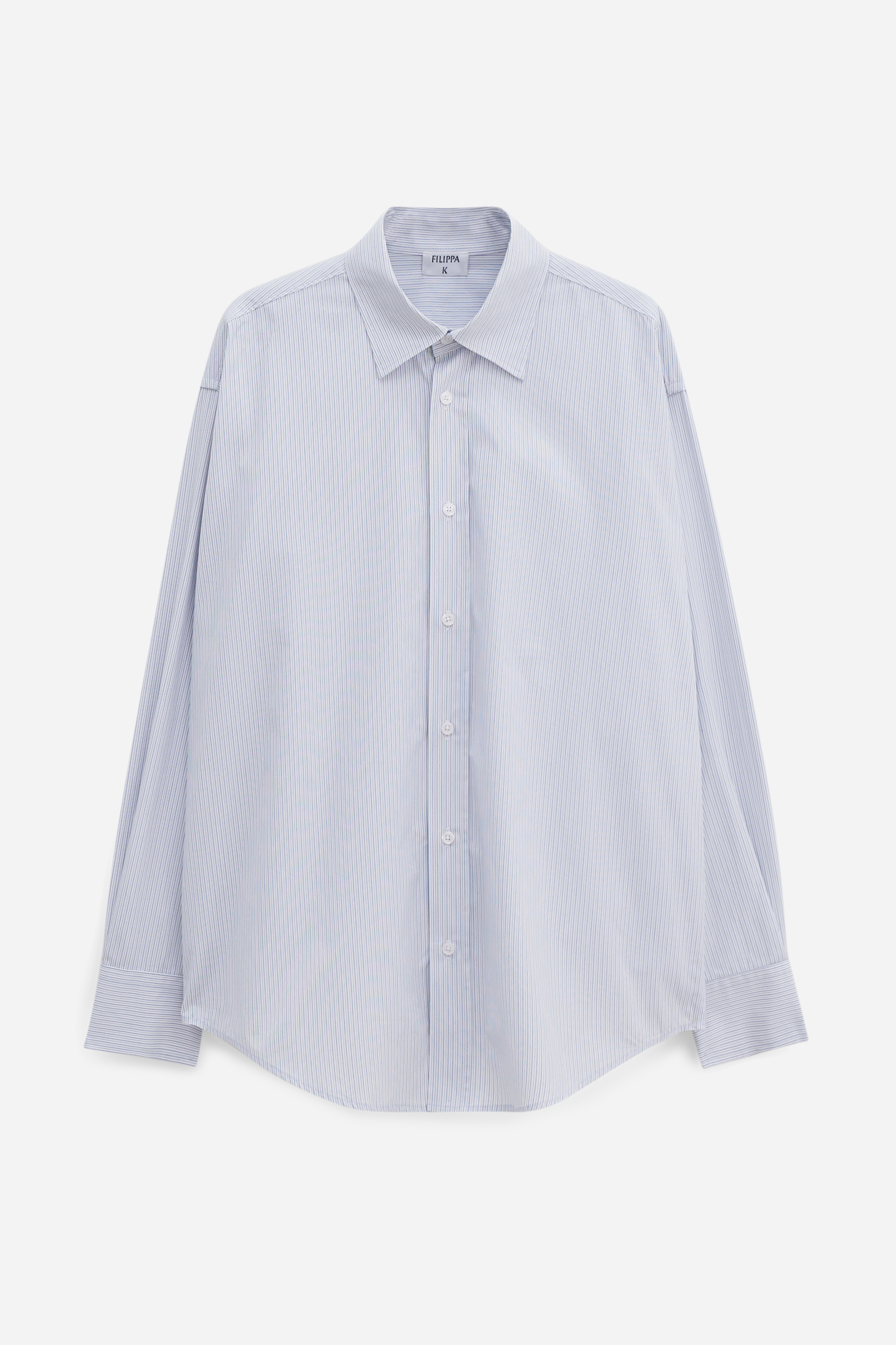 Filippa K Cotton Stripe Shirt In Blue