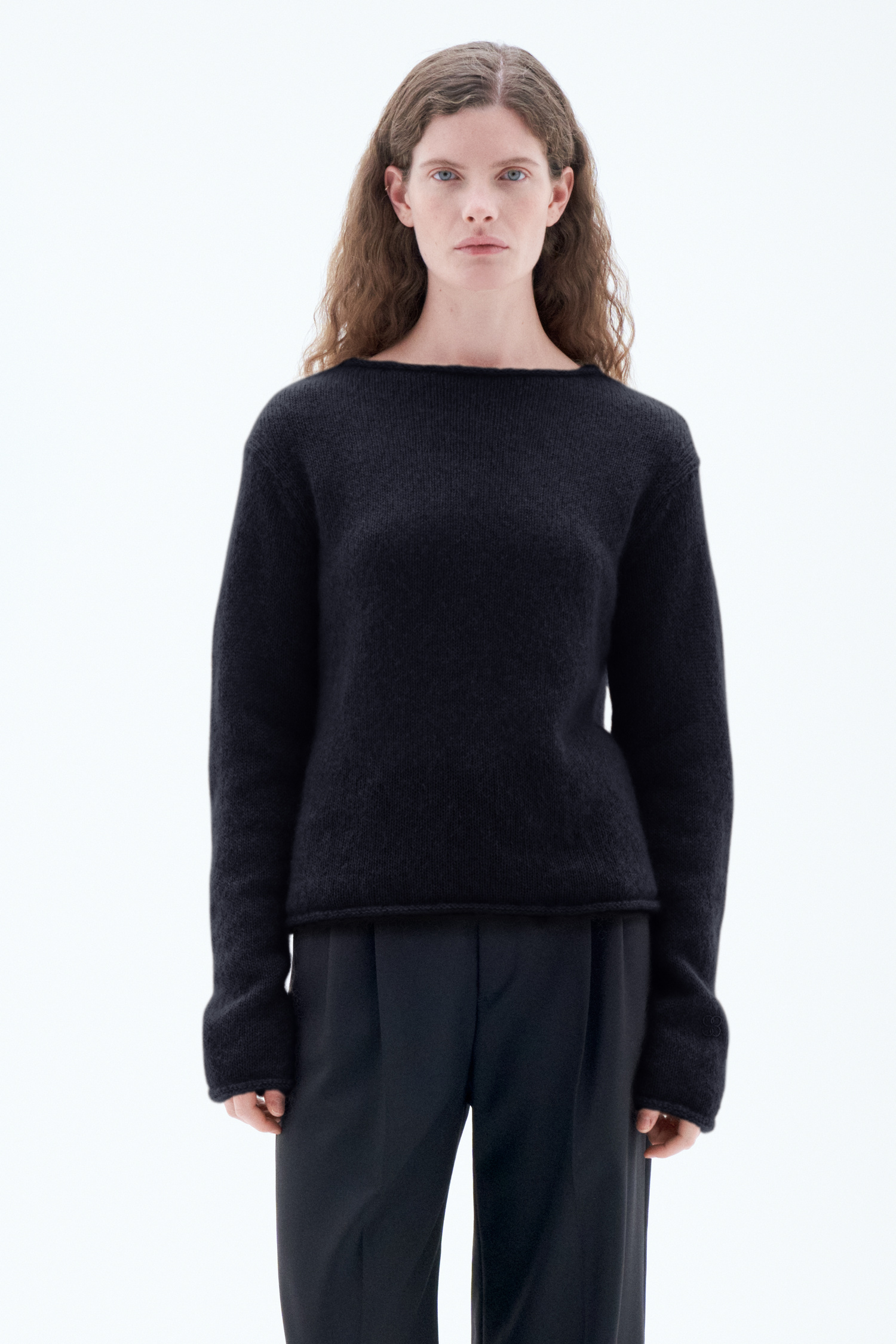 Filippa K Mohair Sweater In Black