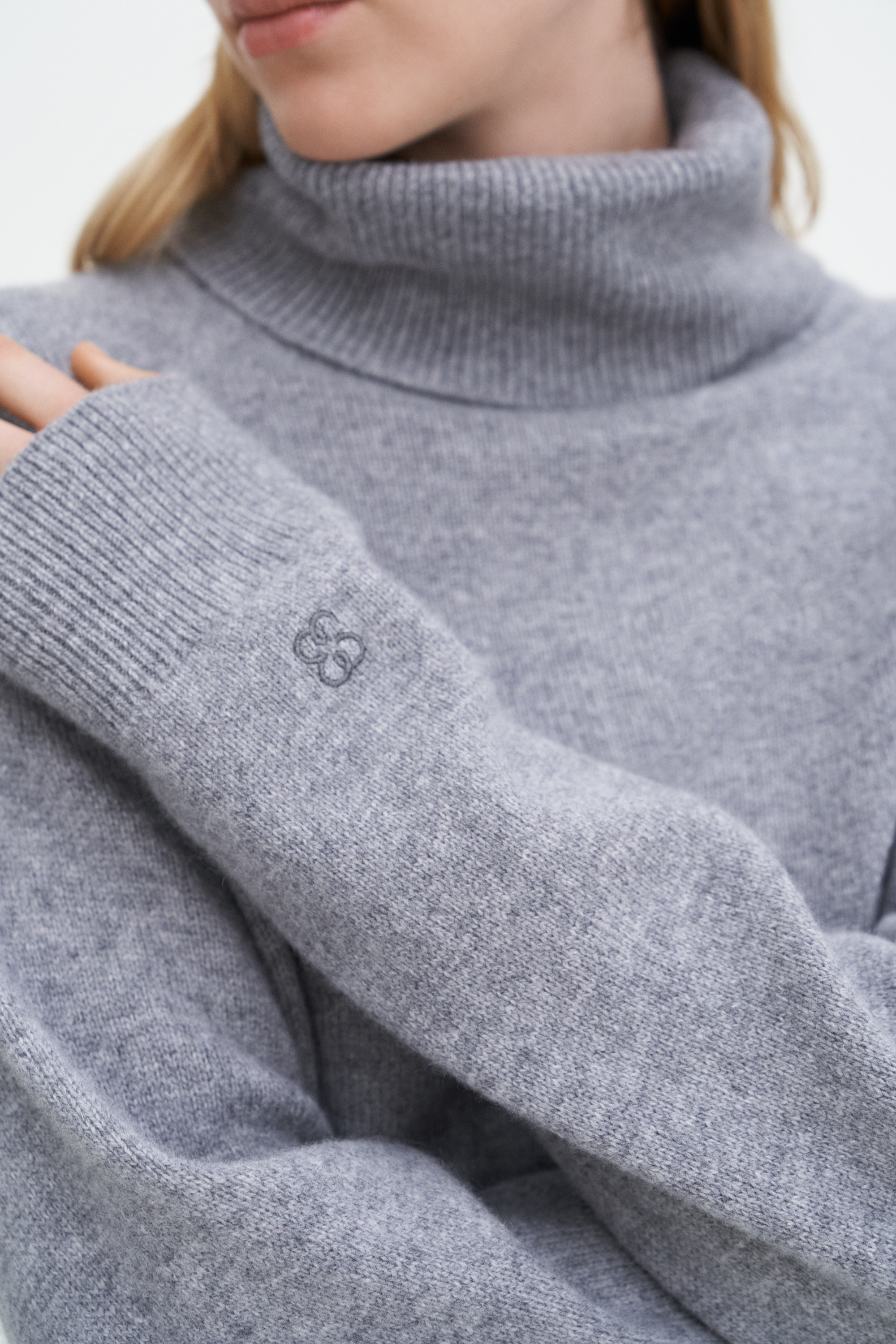 Shop Filippa K Relaxed Turtleneck Sweater In Grey