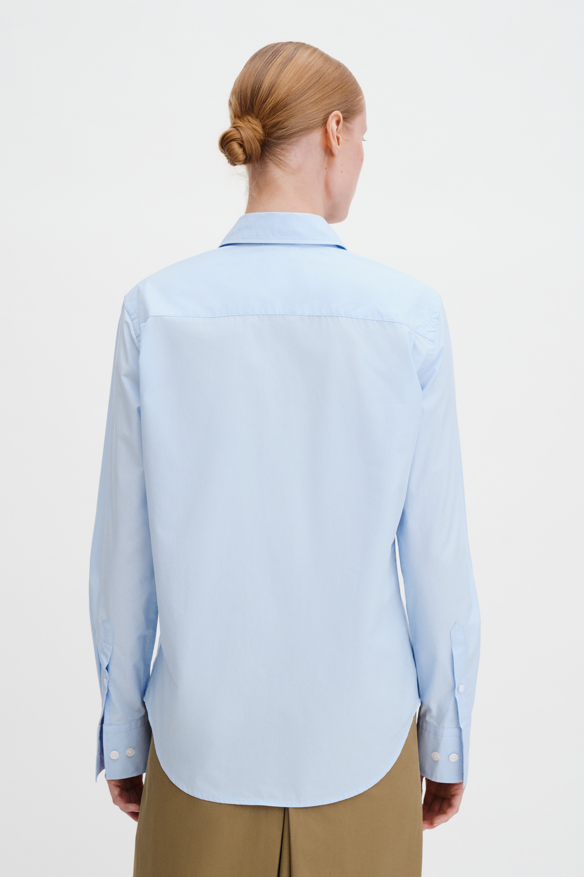 Filippa K Classic Poplin Shirt In Blue
