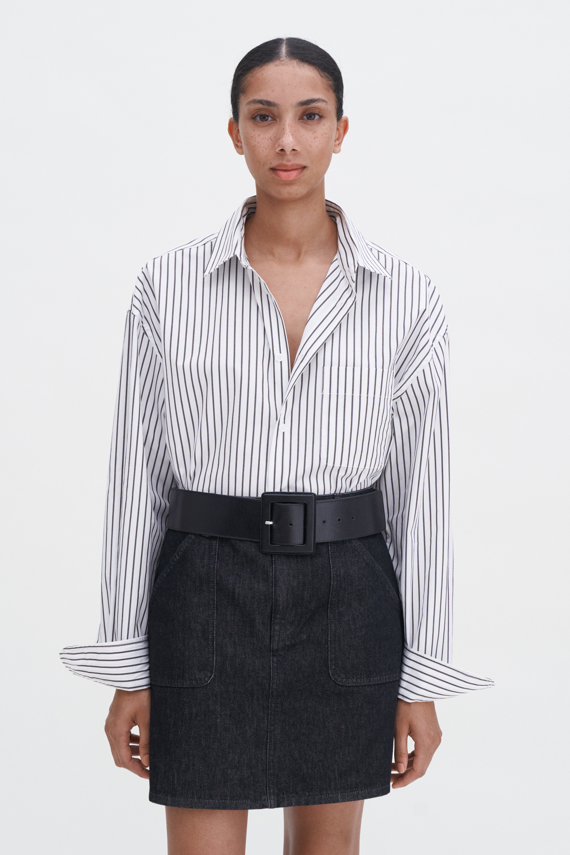 Filippa K Patch Pocket Mini Skirt In Black