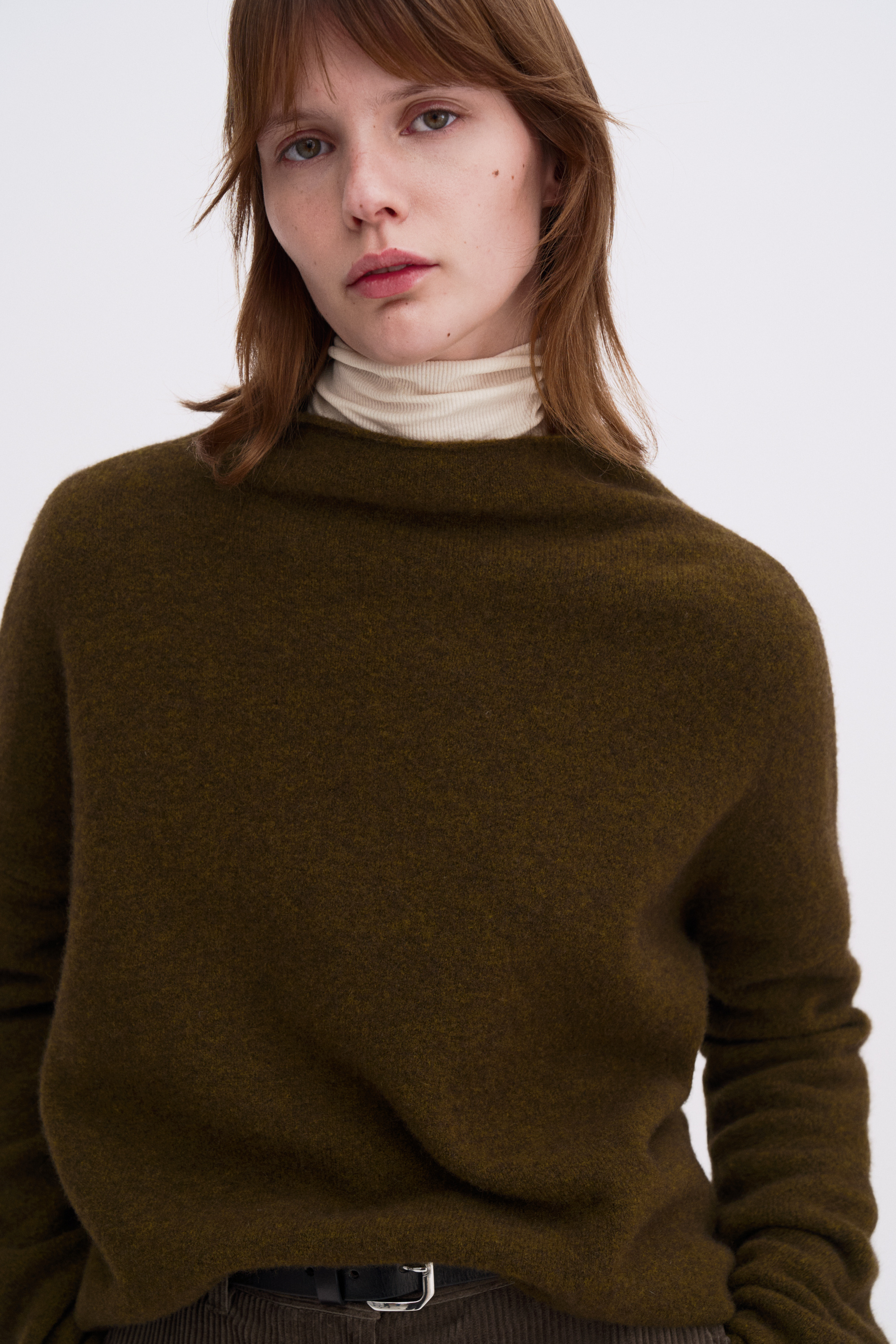Filippa K Mika Yak Funnelneck Sweater In Green