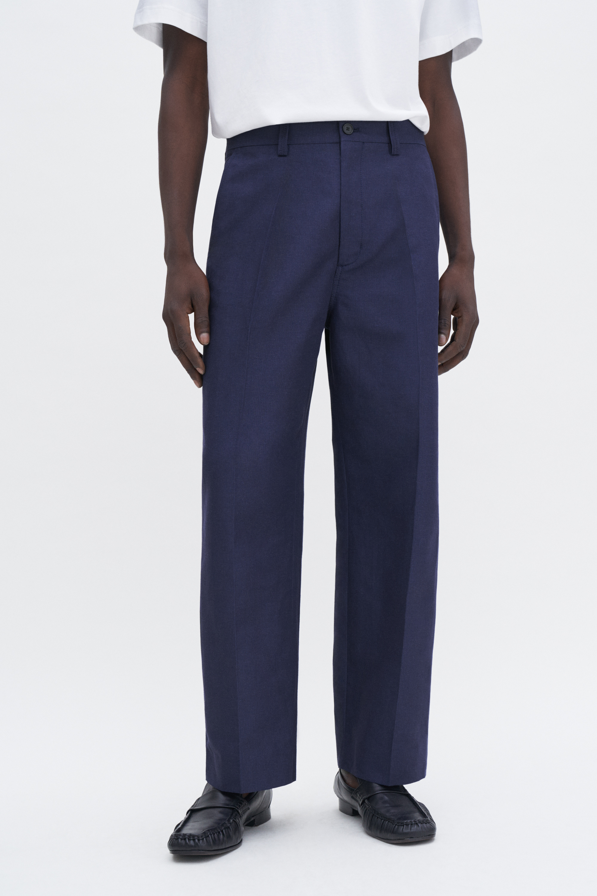 Filippa K Oversized Work Trousers In Blue