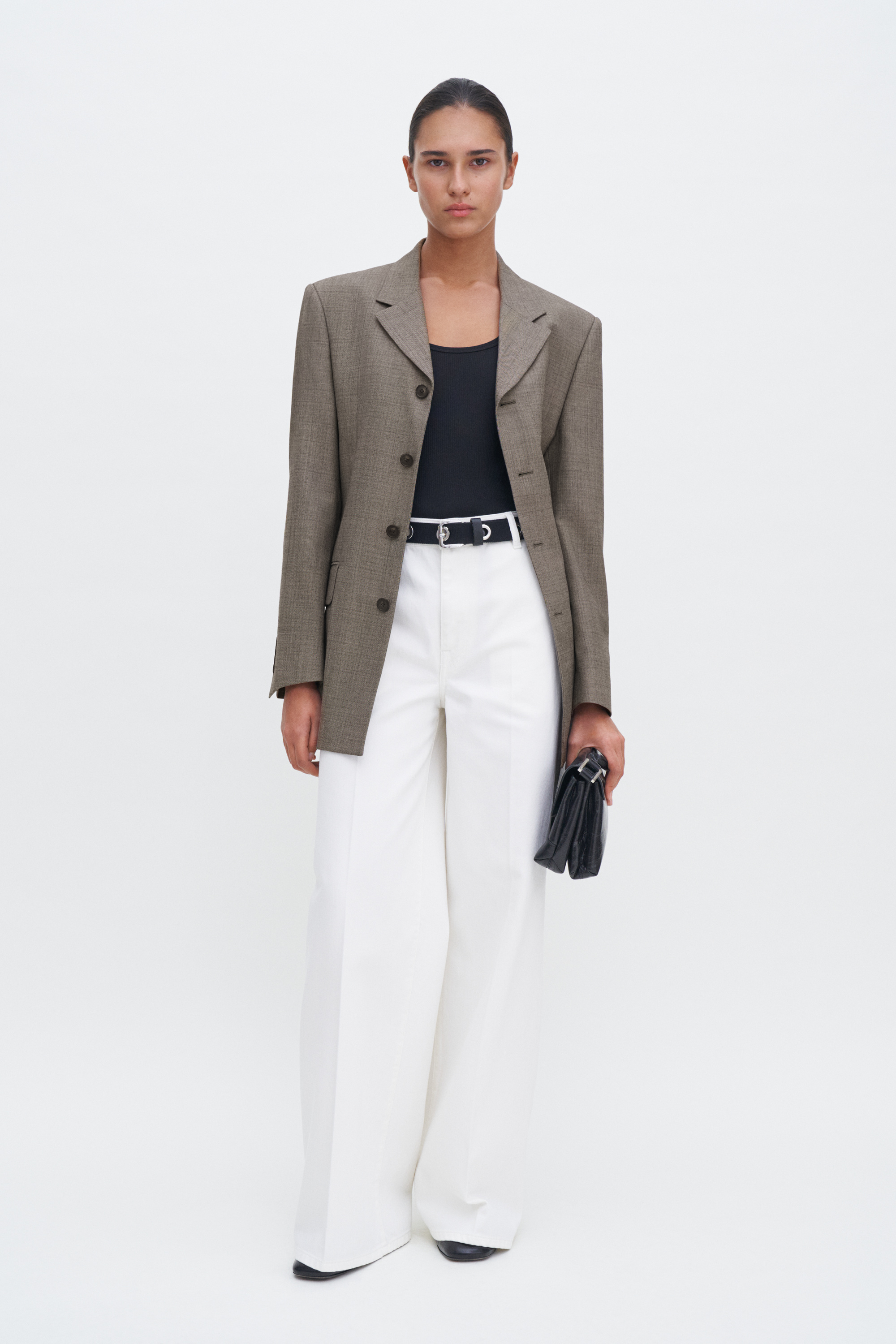 Filippa K Wide Leg Jean In White