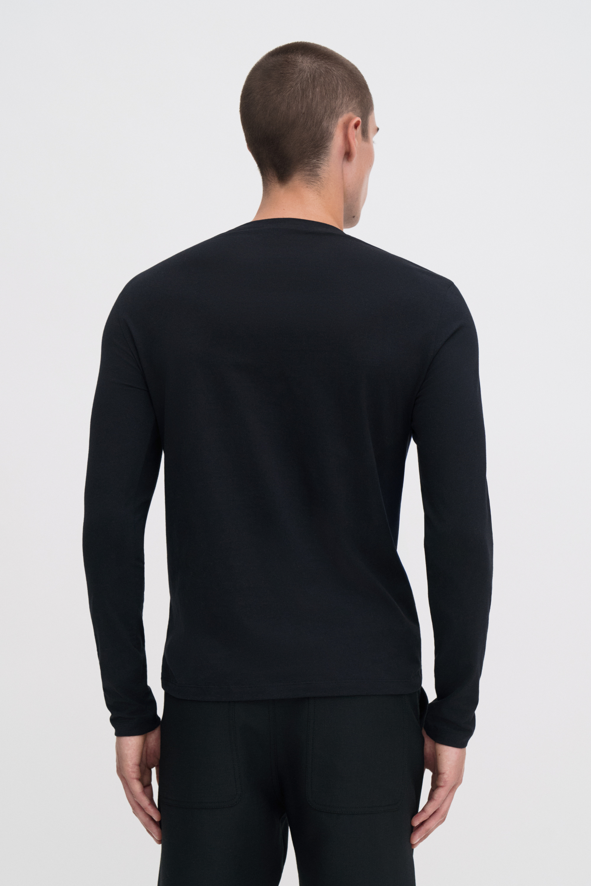 Filippa K Regenerative Cotton Longsleeve Tee In Black