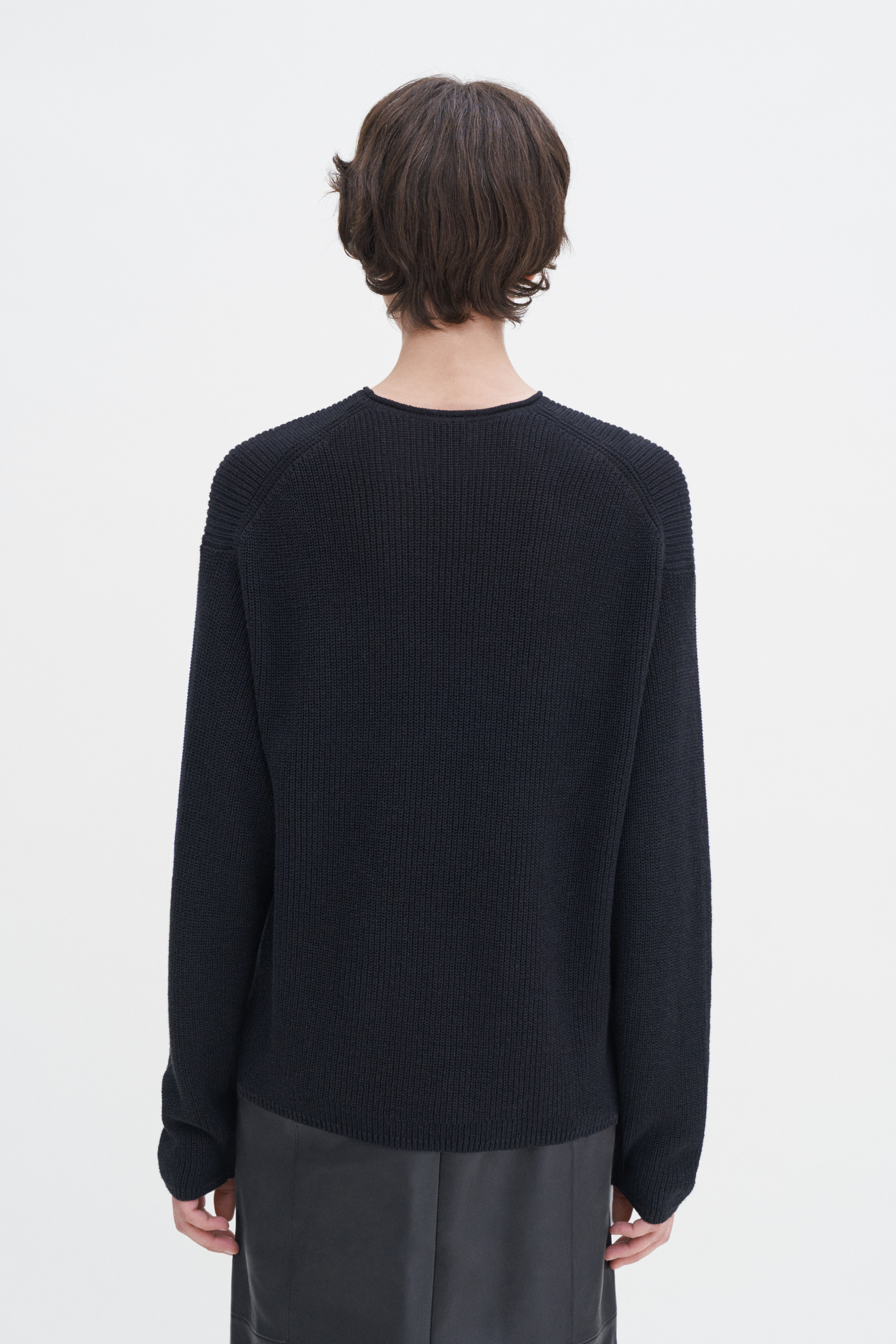 Filippa K Relaxed Linen Sweater In Black
